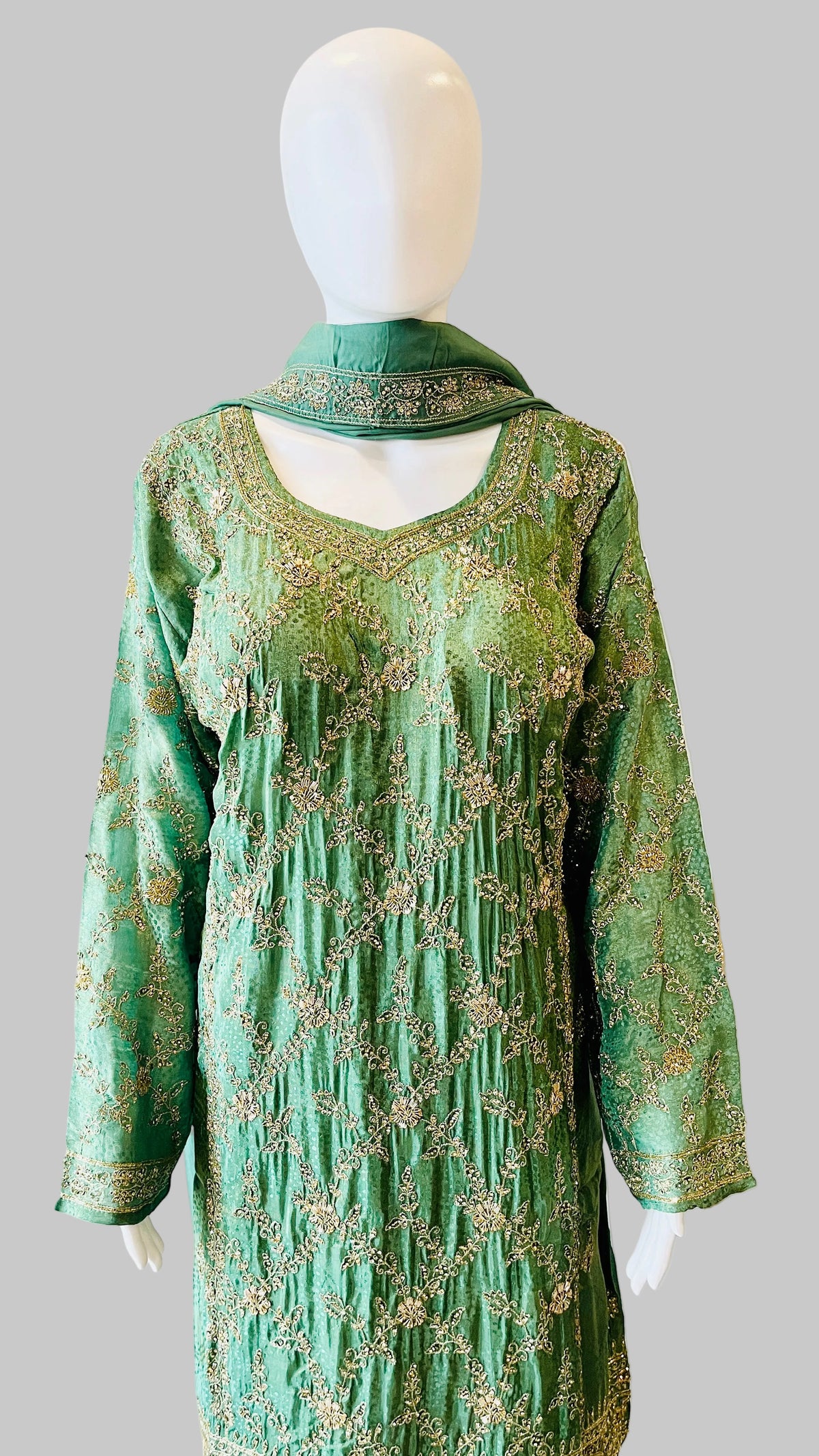 Sage Green Sharara Set