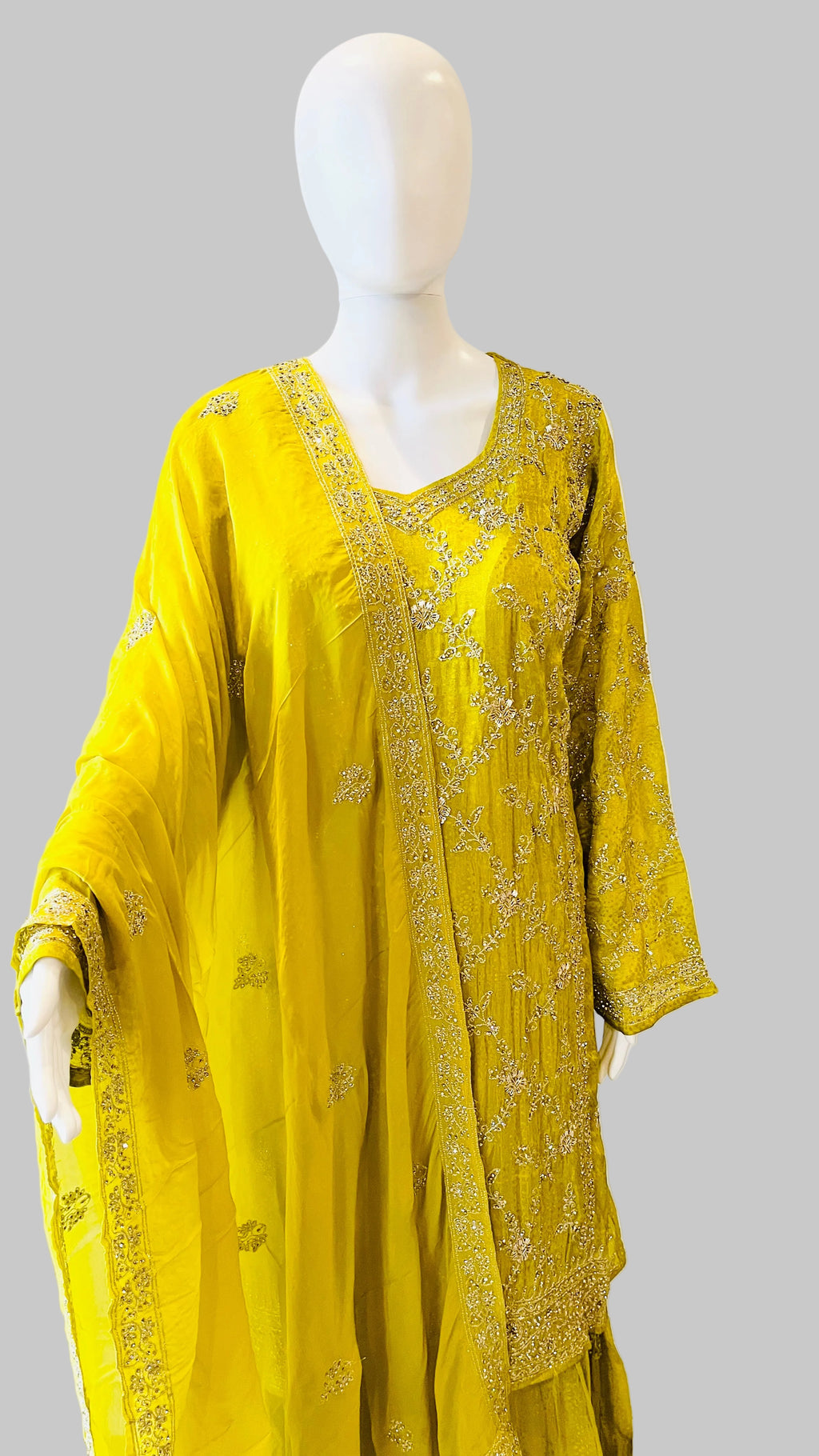 Yellow Sharara Set