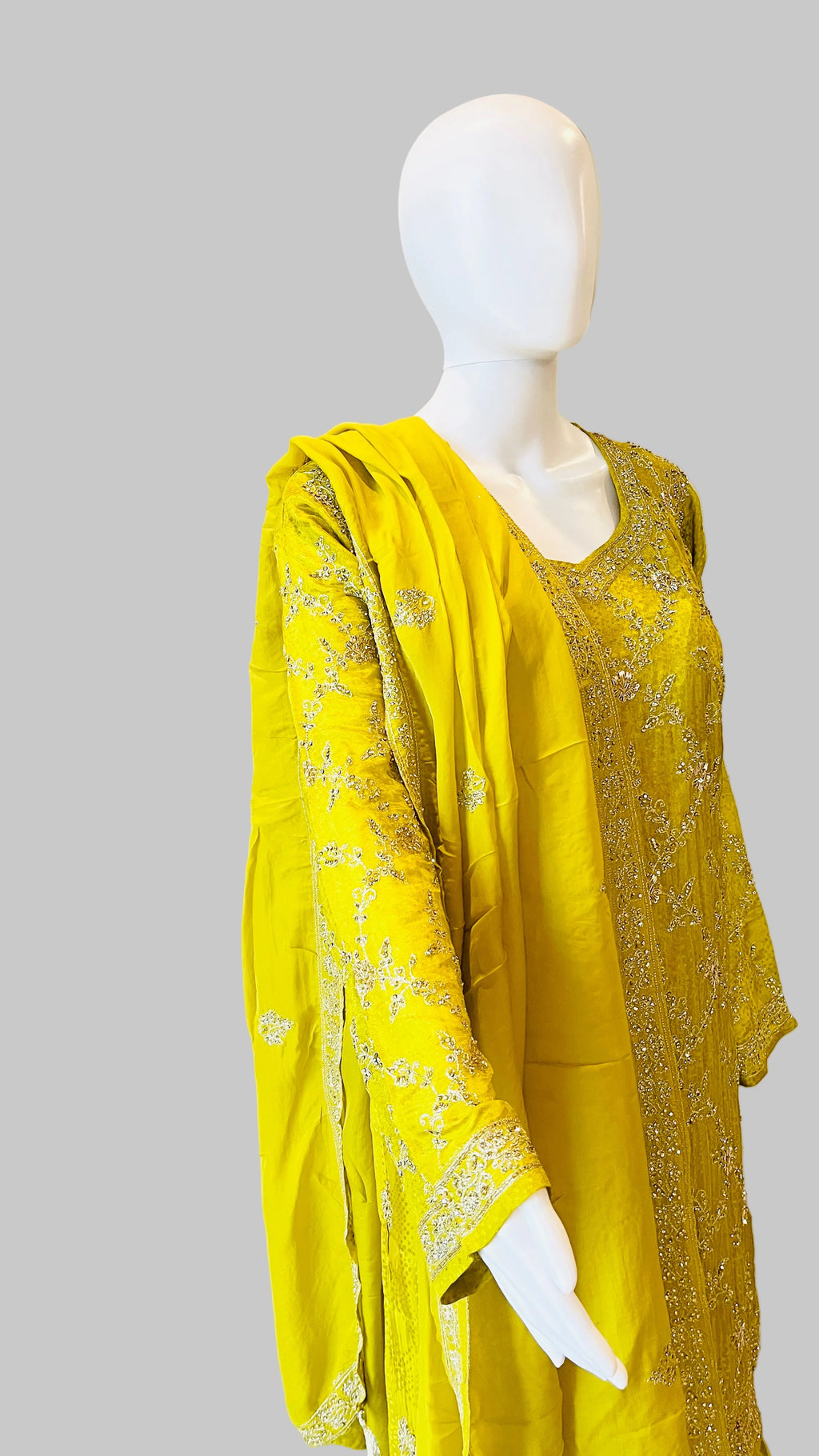 Yellow Sharara Set