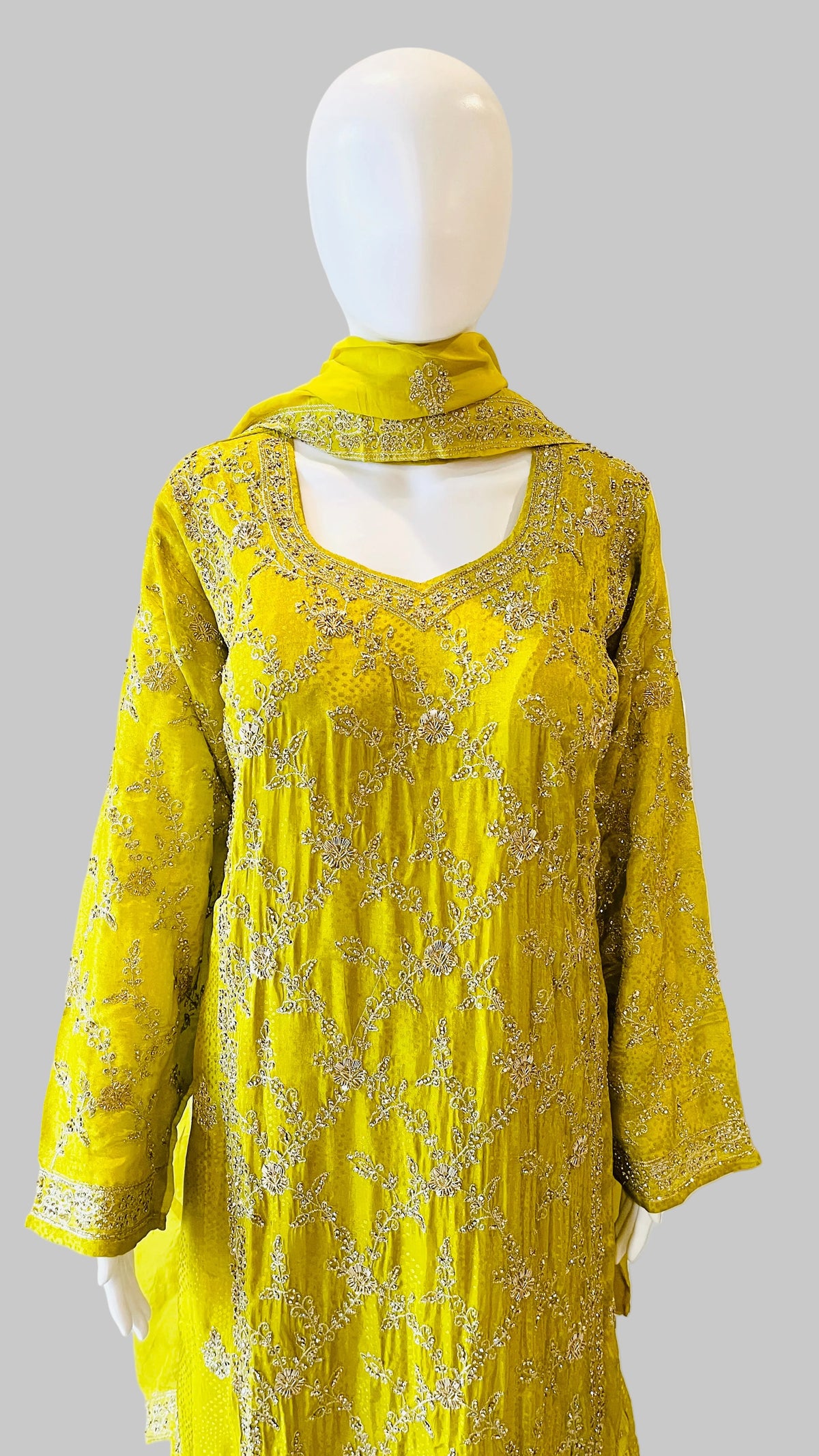 Yellow Sharara Set