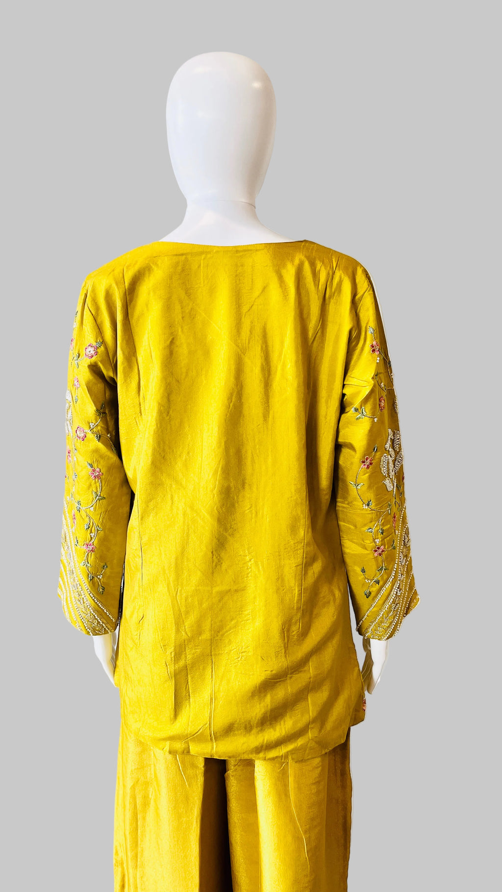 Mustard Indo-Western Palazzo Set