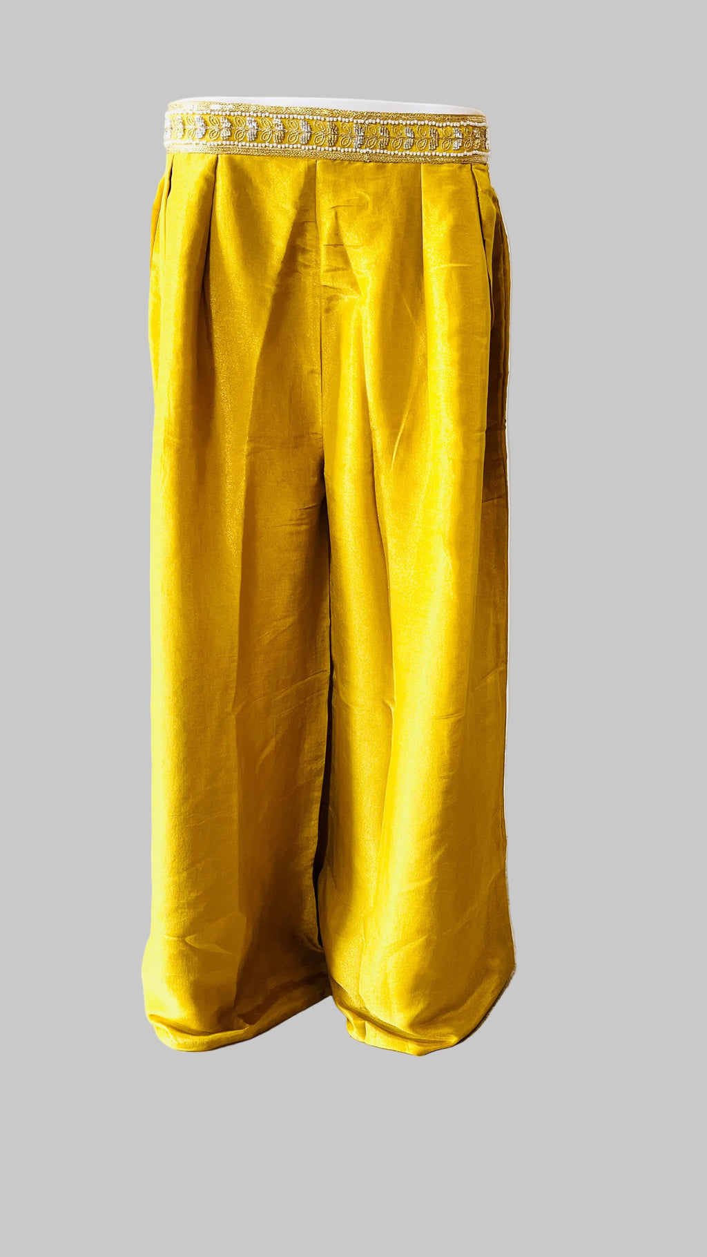Mustard Indo-Western Palazzo Set