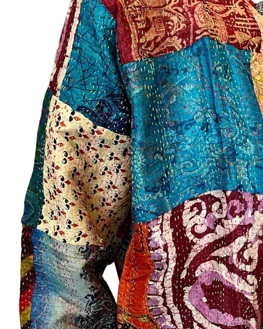 Multi-Color Kantha Work Jacket
