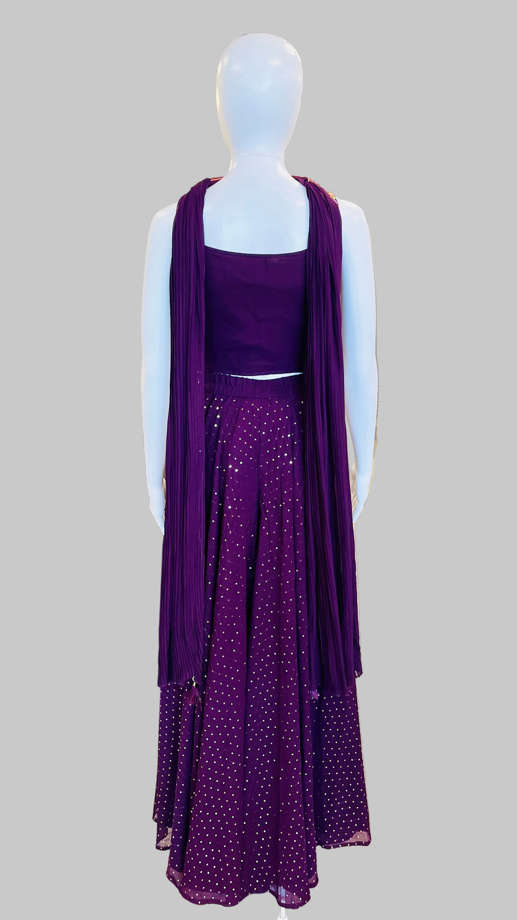 Wine Indo-Western Palazzo Set