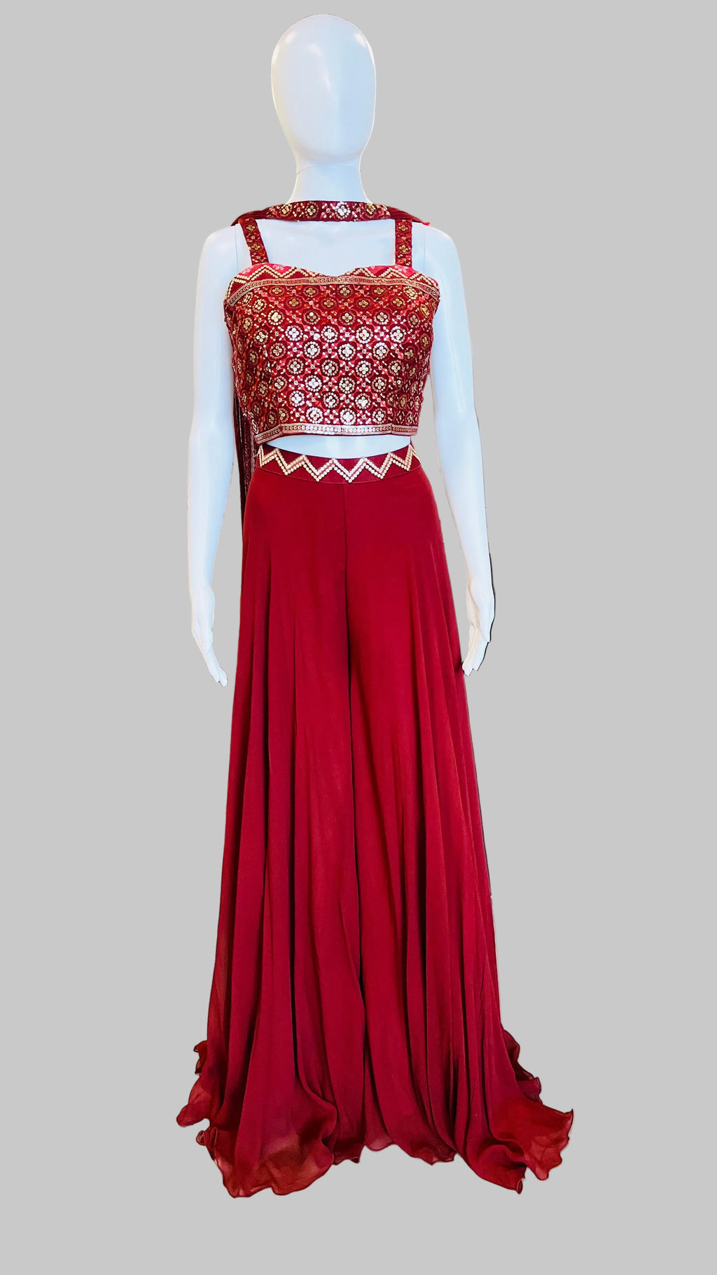 Rusty Orange Palazzo Set