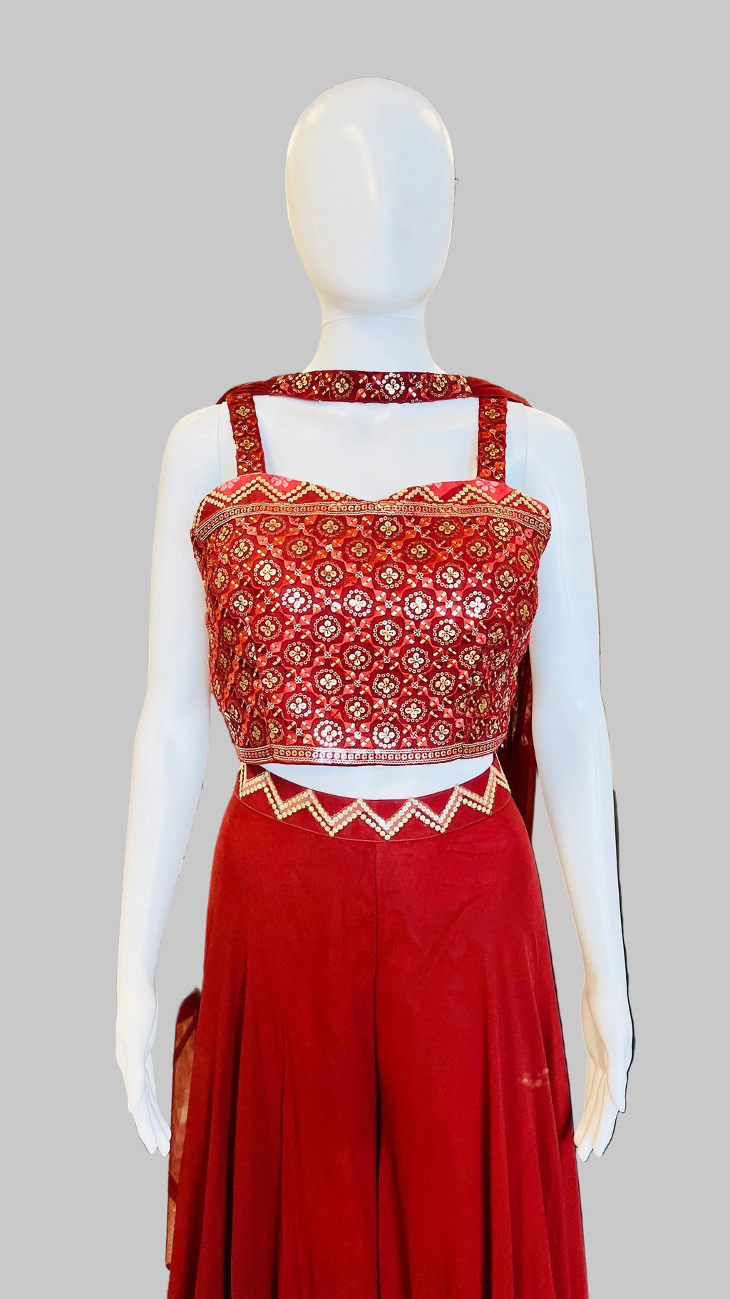 Rusty Orange Palazzo Set
