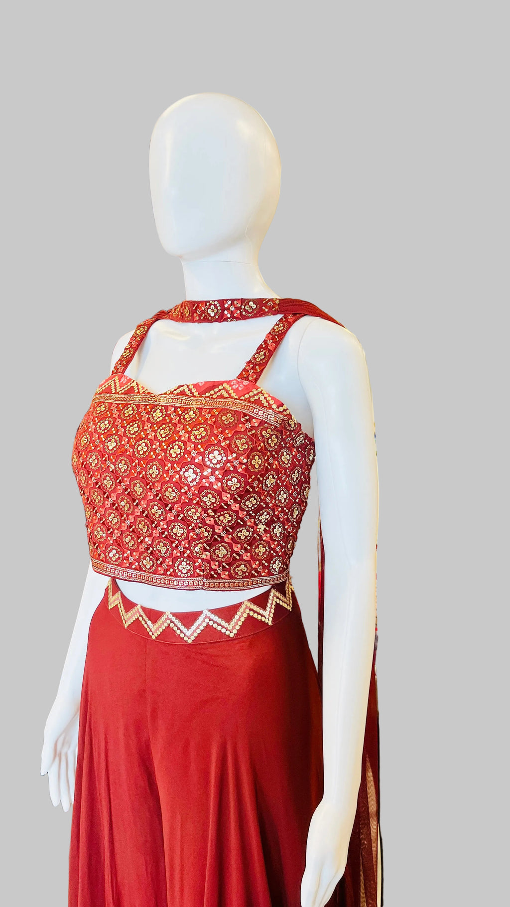 Rusty Orange Palazzo Set