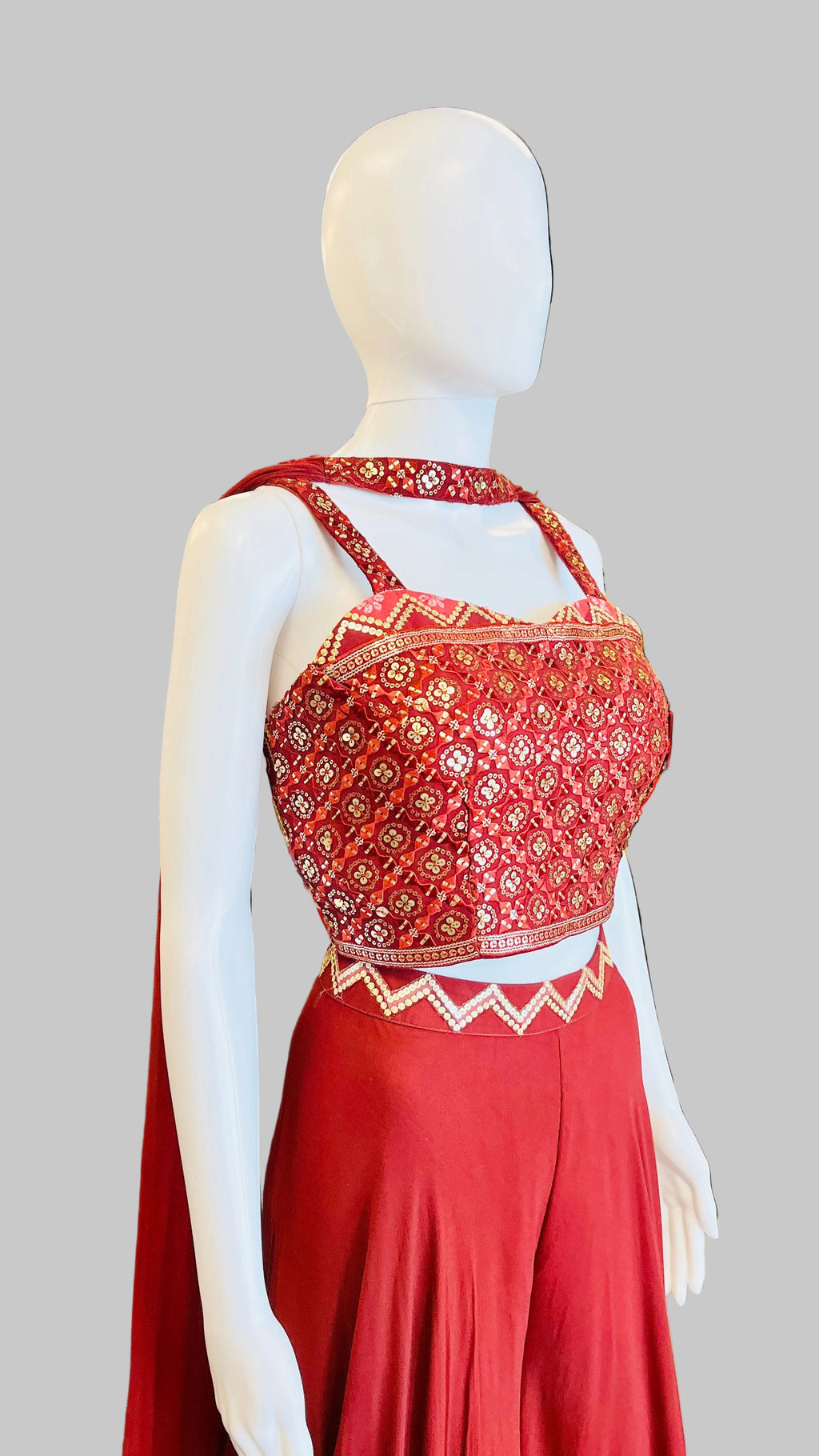 Rusty Orange Palazzo Set