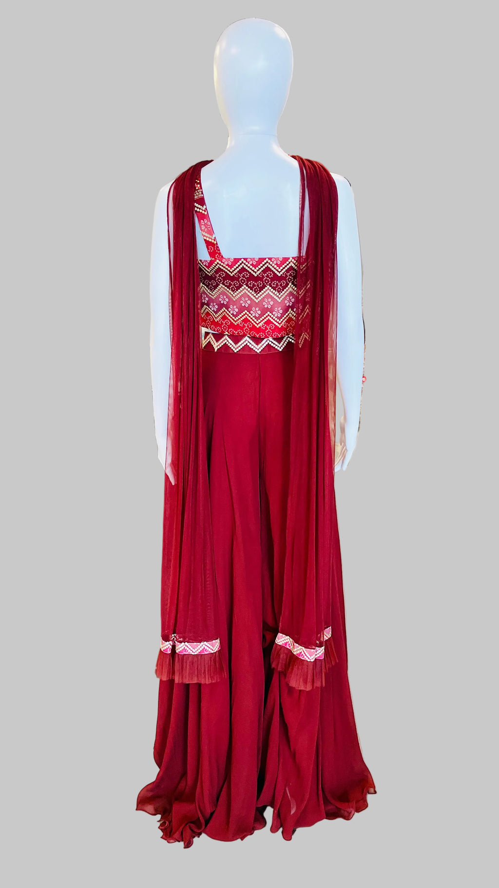 Rusty Orange Palazzo Set