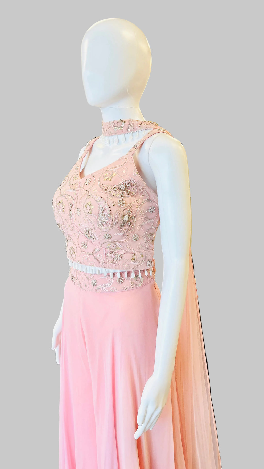 Pink Indo-Western Palazzo Set