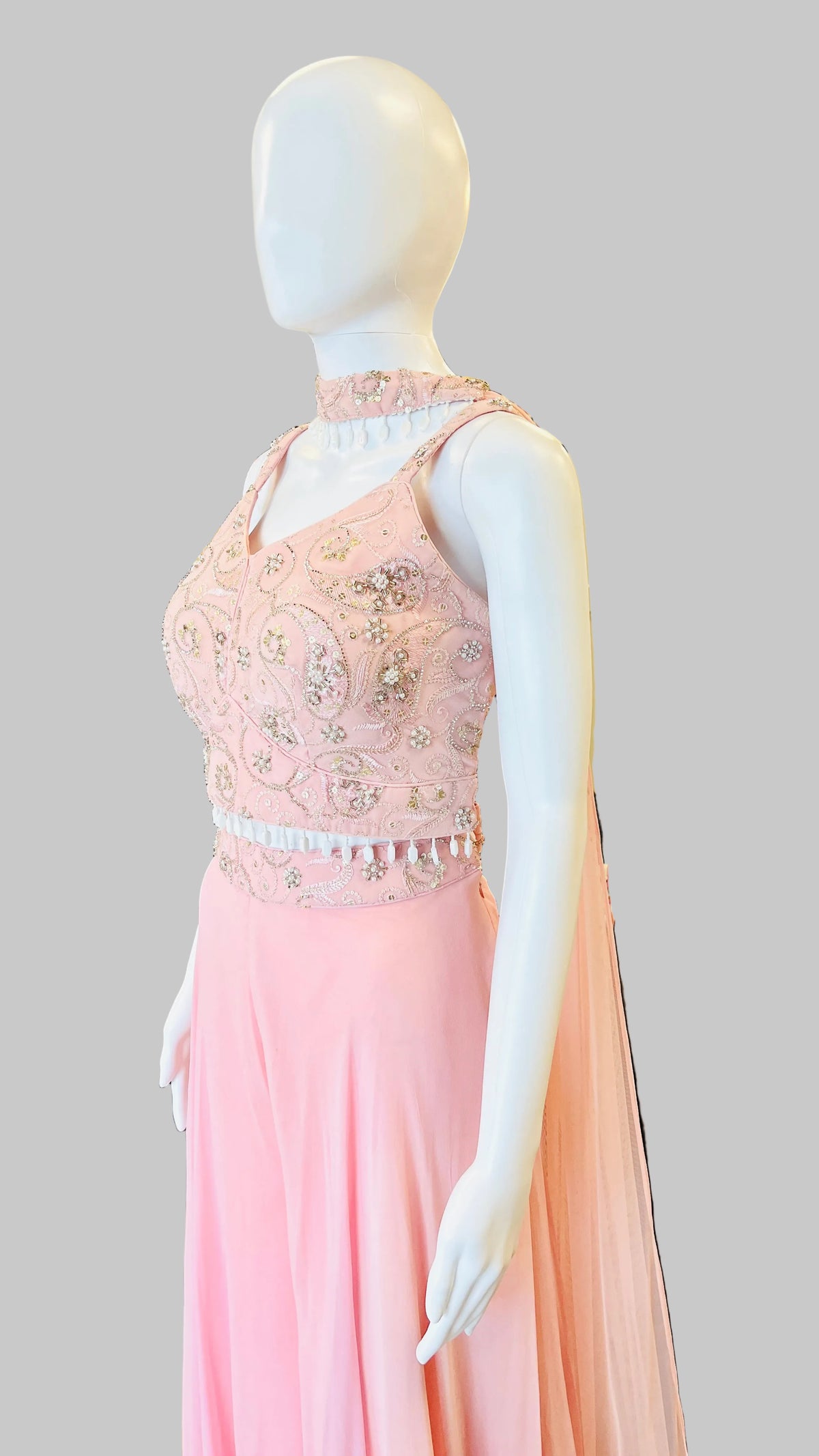 Pink Indo-Western Palazzo Set