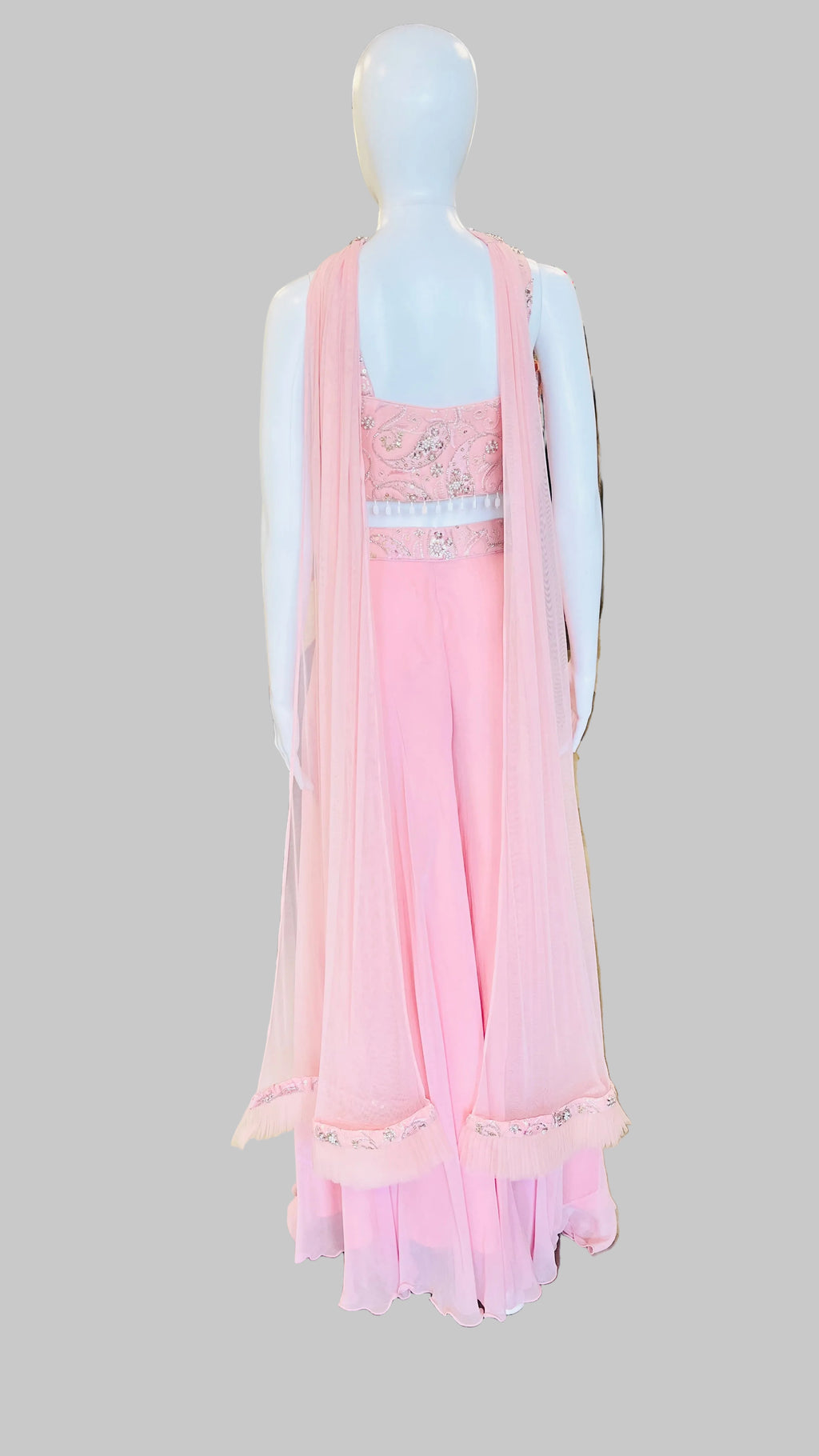 Pink Indo-Western Palazzo Set