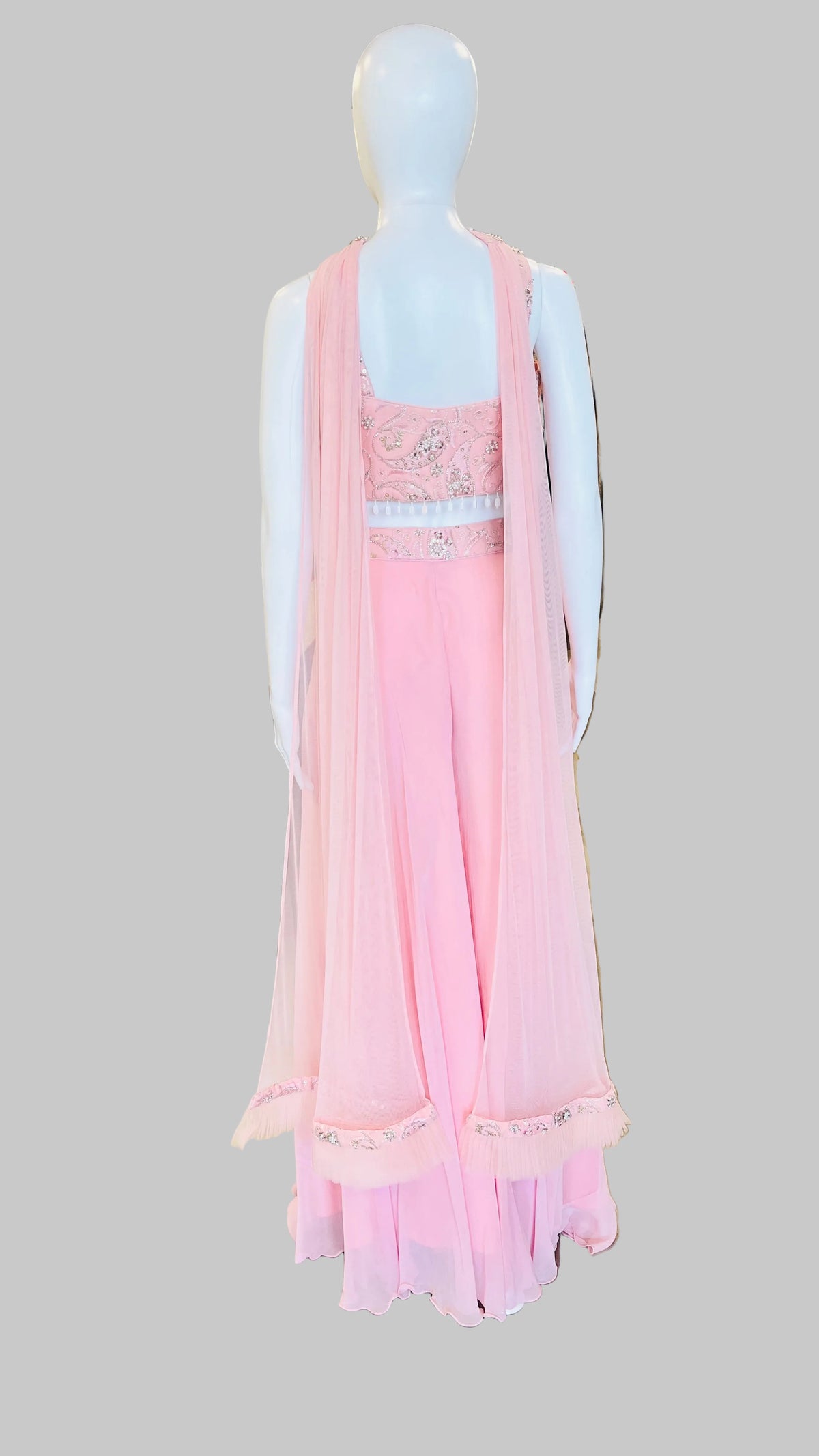 Pink Indo-Western Palazzo Set