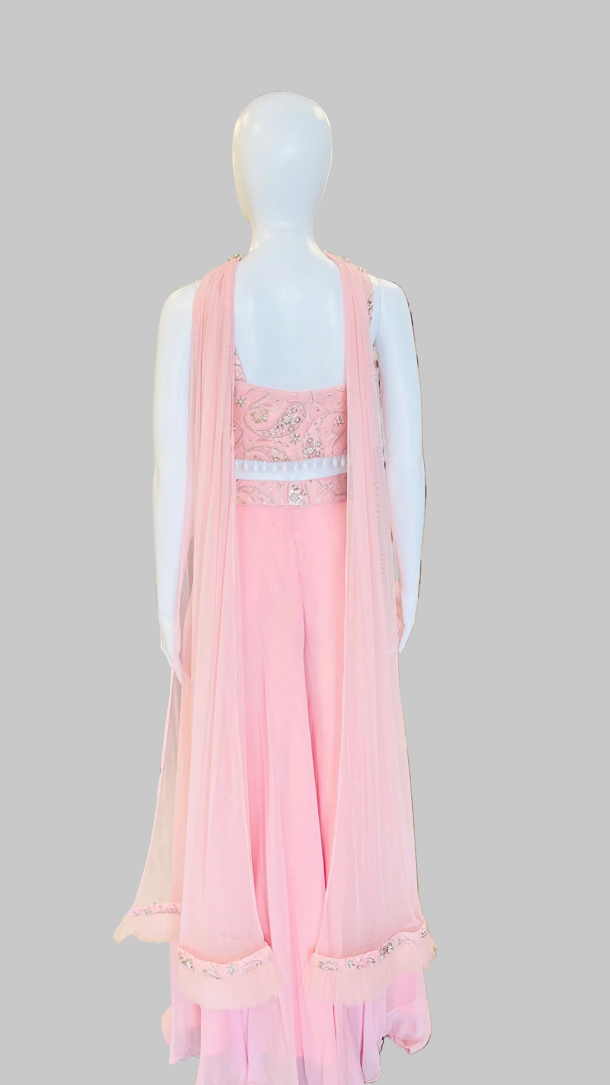 Pink Indo-Western Palazzo Set