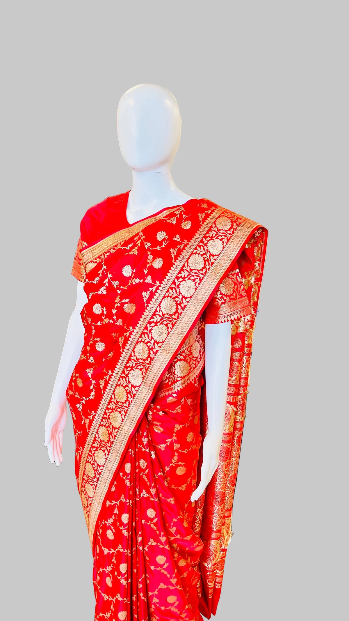 Red Banarasi Silk Saree