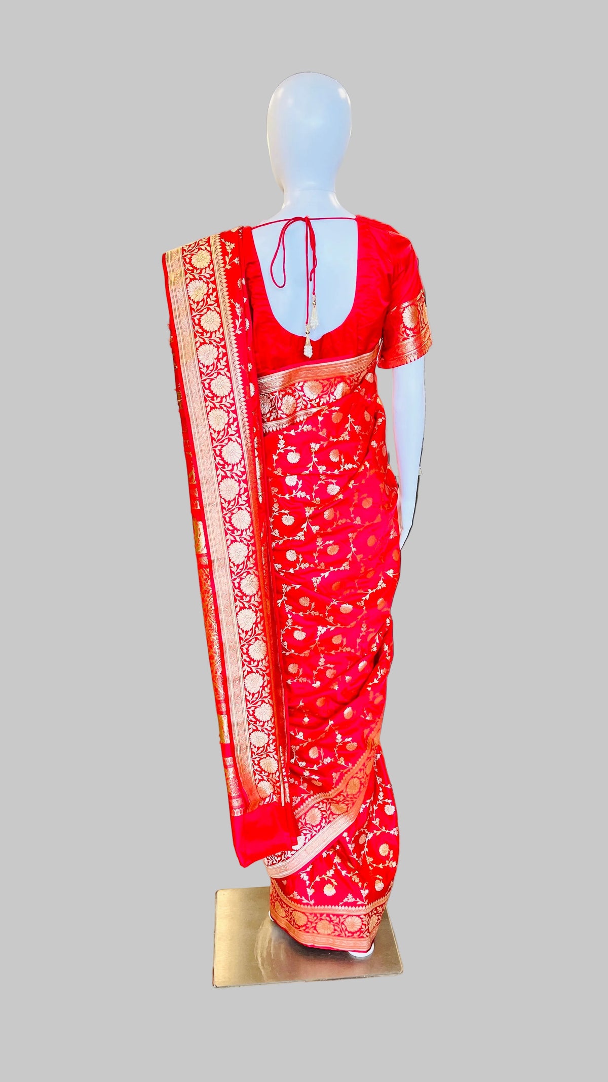 Red Banarasi Silk Saree