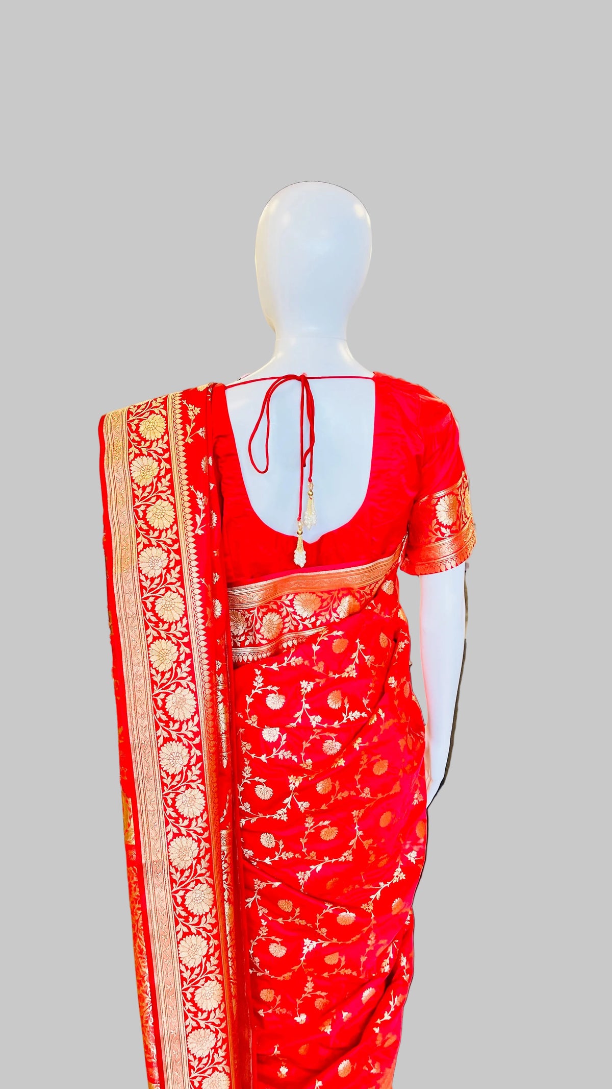 Red Banarasi Silk Saree