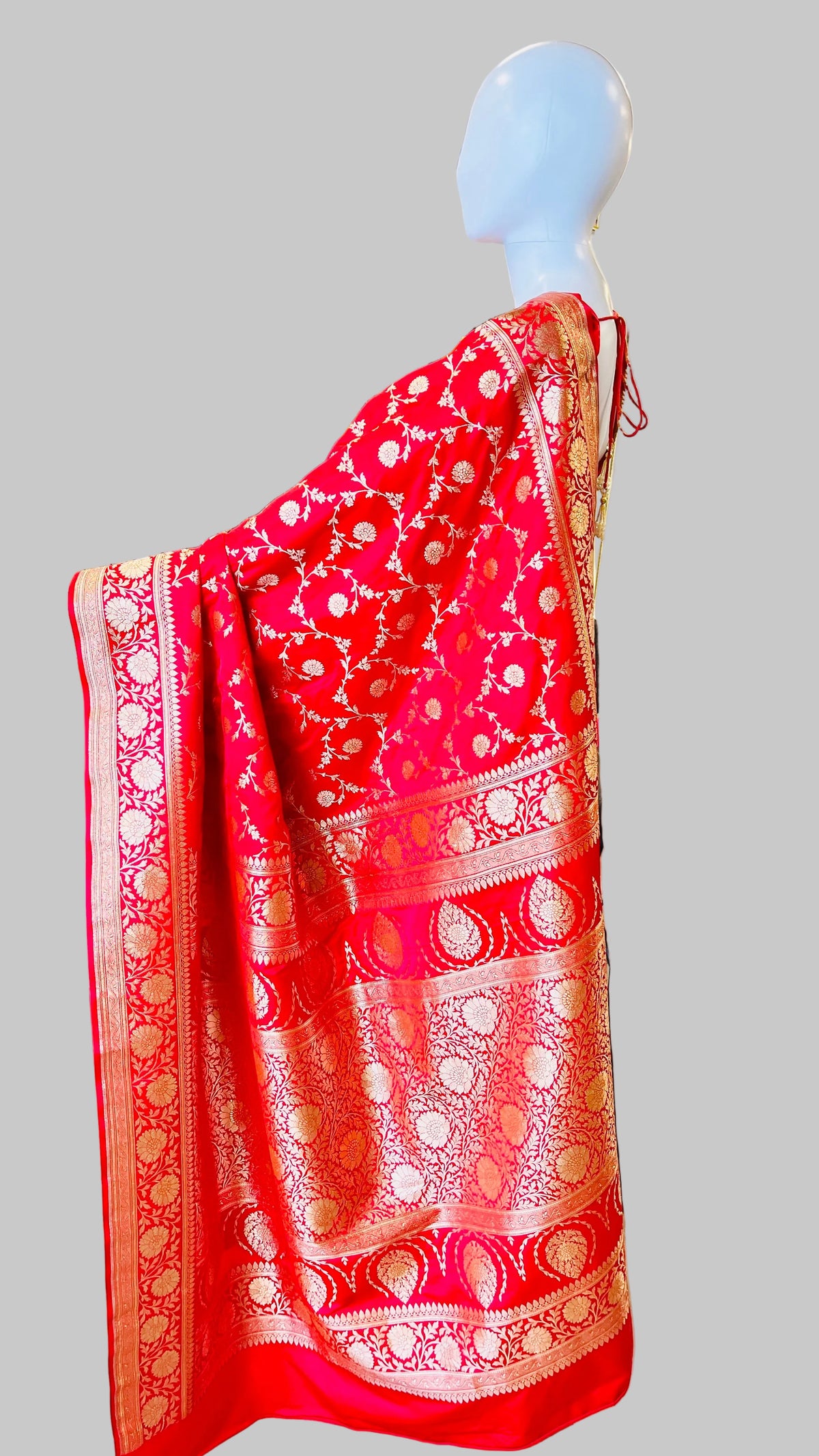 Red Banarasi Silk Saree