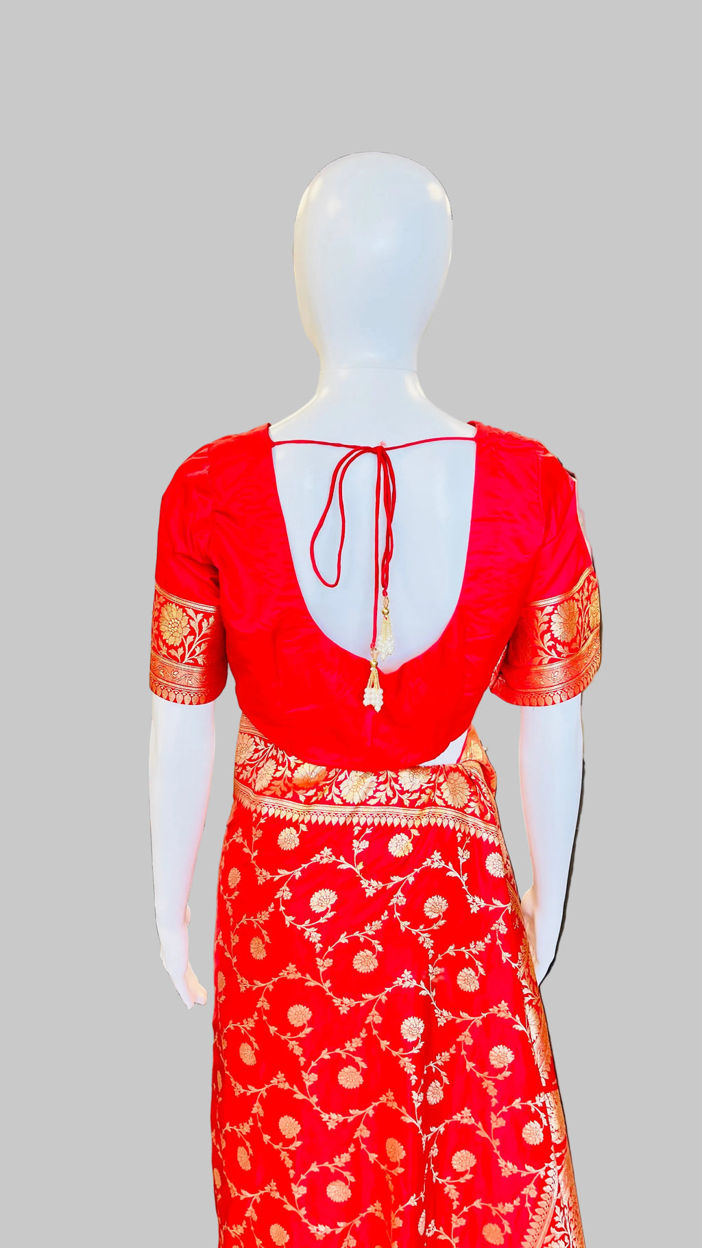 Red Banarasi Silk Saree