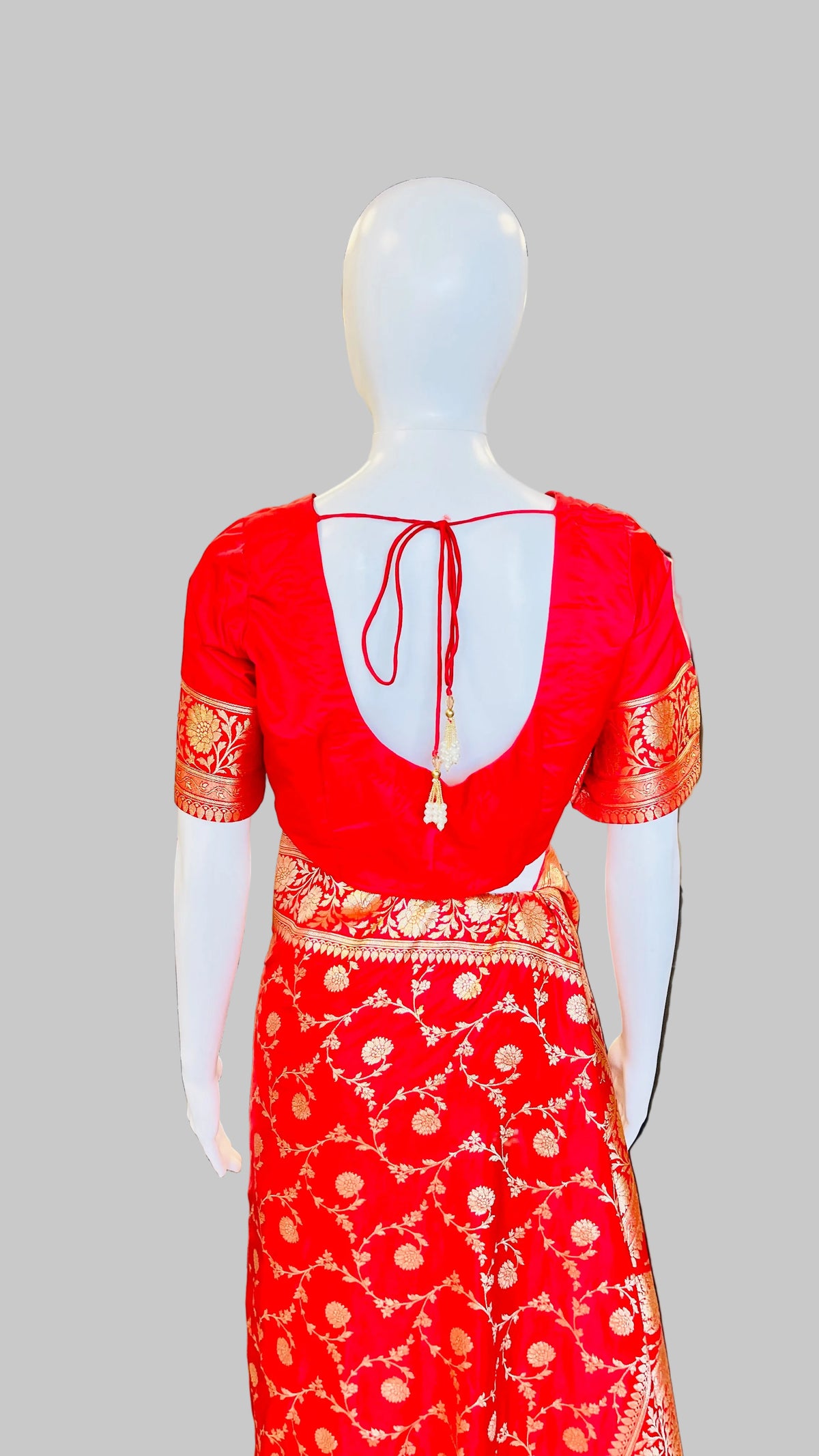 Red Banarasi Silk Saree