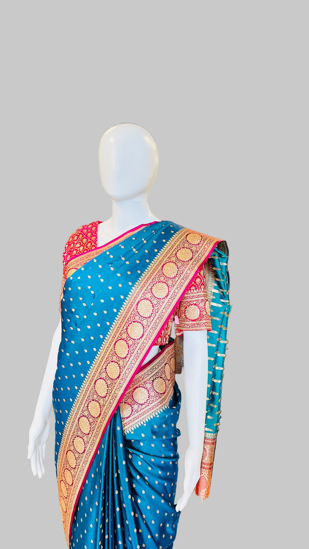 Royal Blue Banarasi Silk Saree