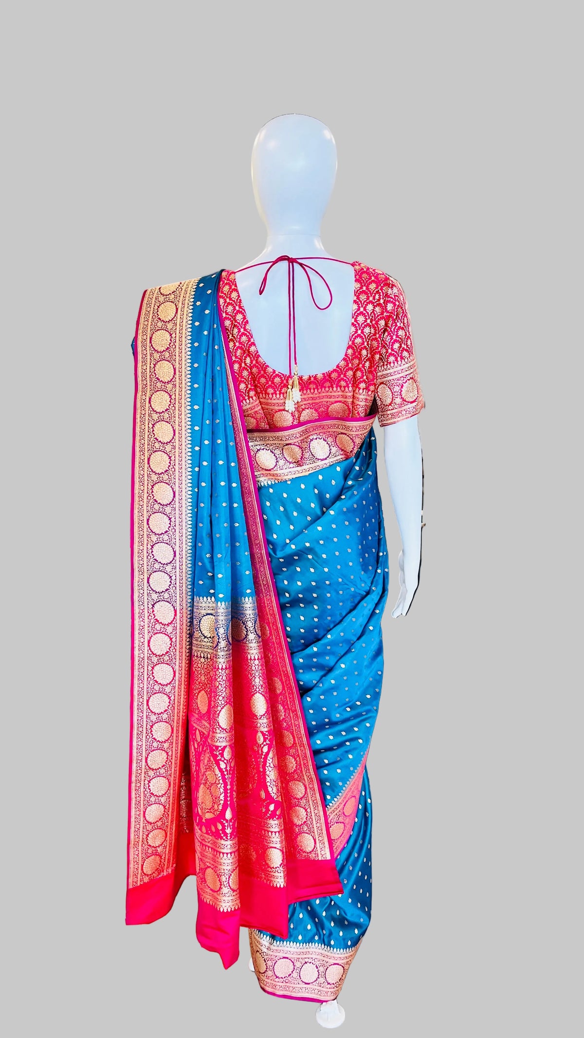 Royal Blue Banarasi Silk Saree