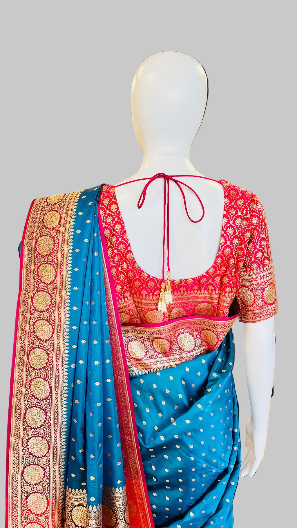 Royal Blue Banarasi Silk Saree