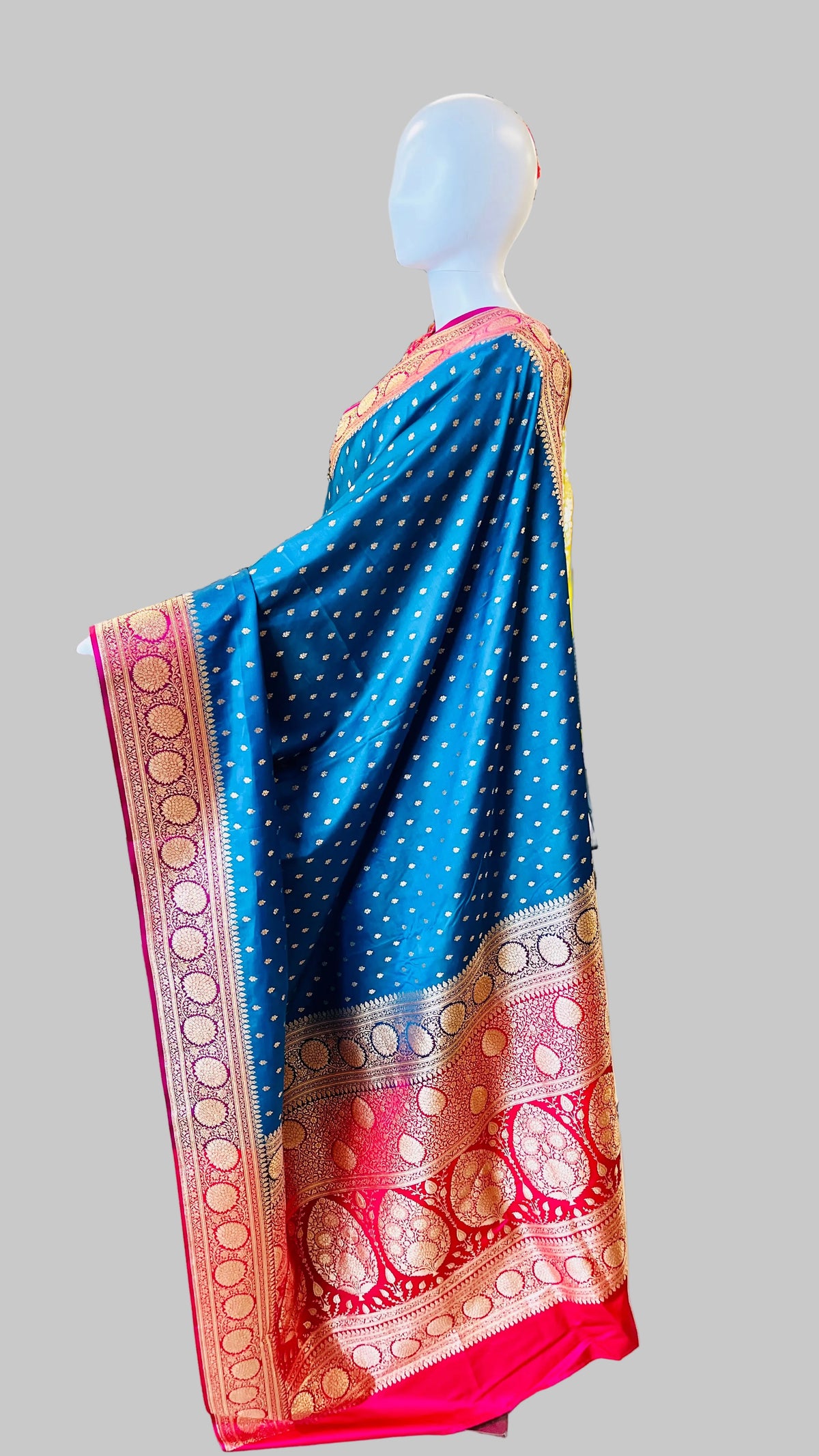 Royal Blue Banarasi Silk Saree