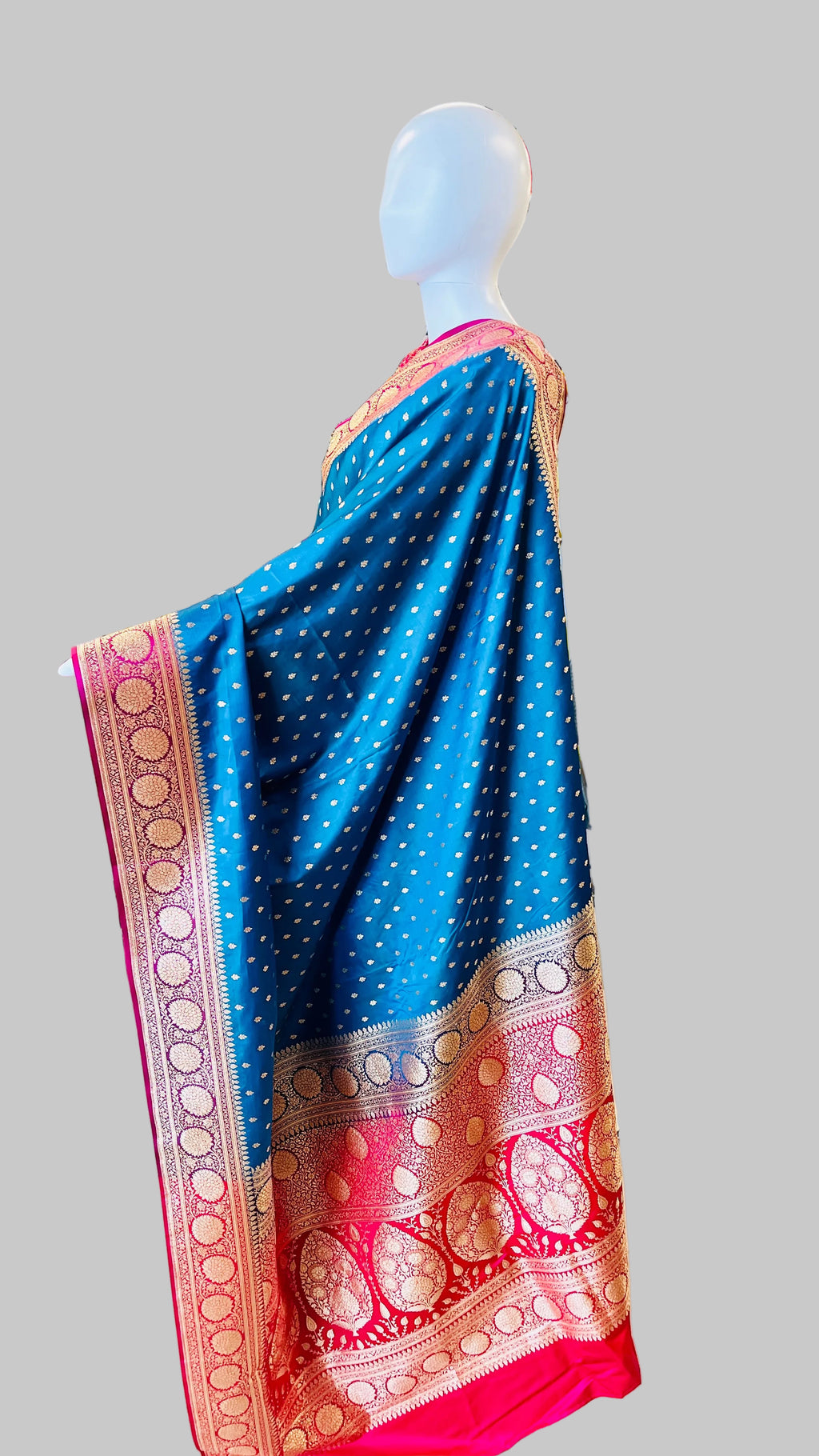 Royal Blue Banarasi Silk Saree