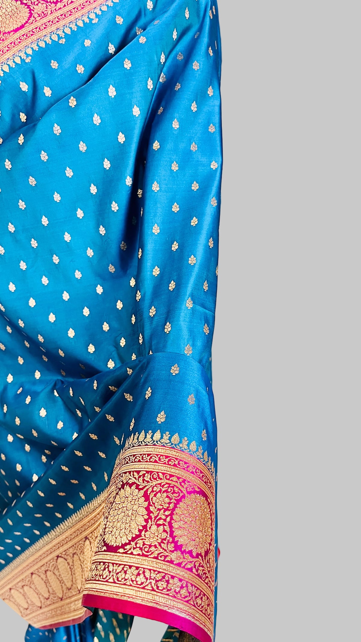 Royal Blue Banarasi Silk Saree
