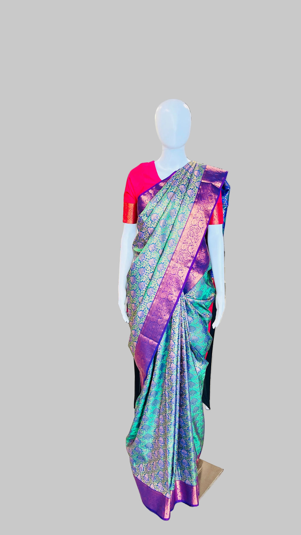 Emerald Green Silk Saree