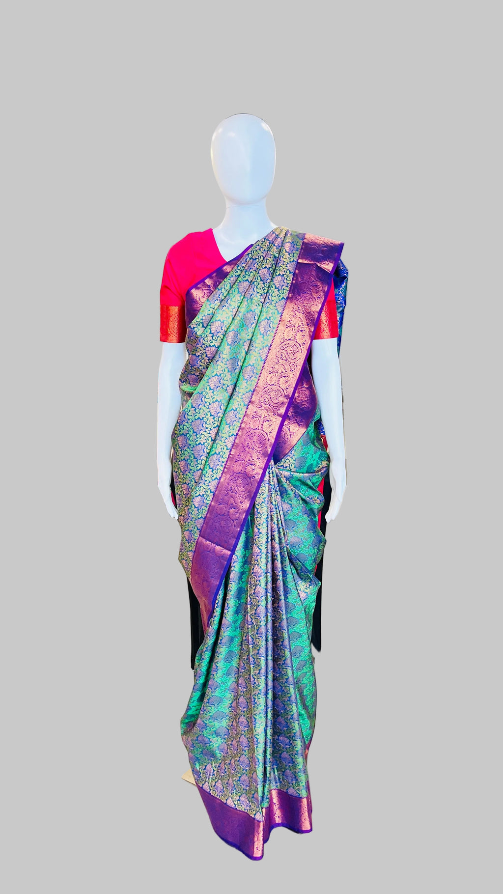 Emerald Green Silk Saree