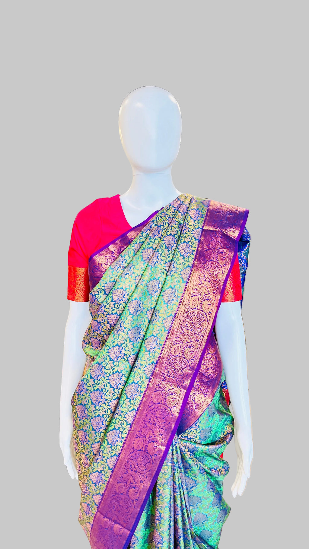 Emerald Green Silk Saree