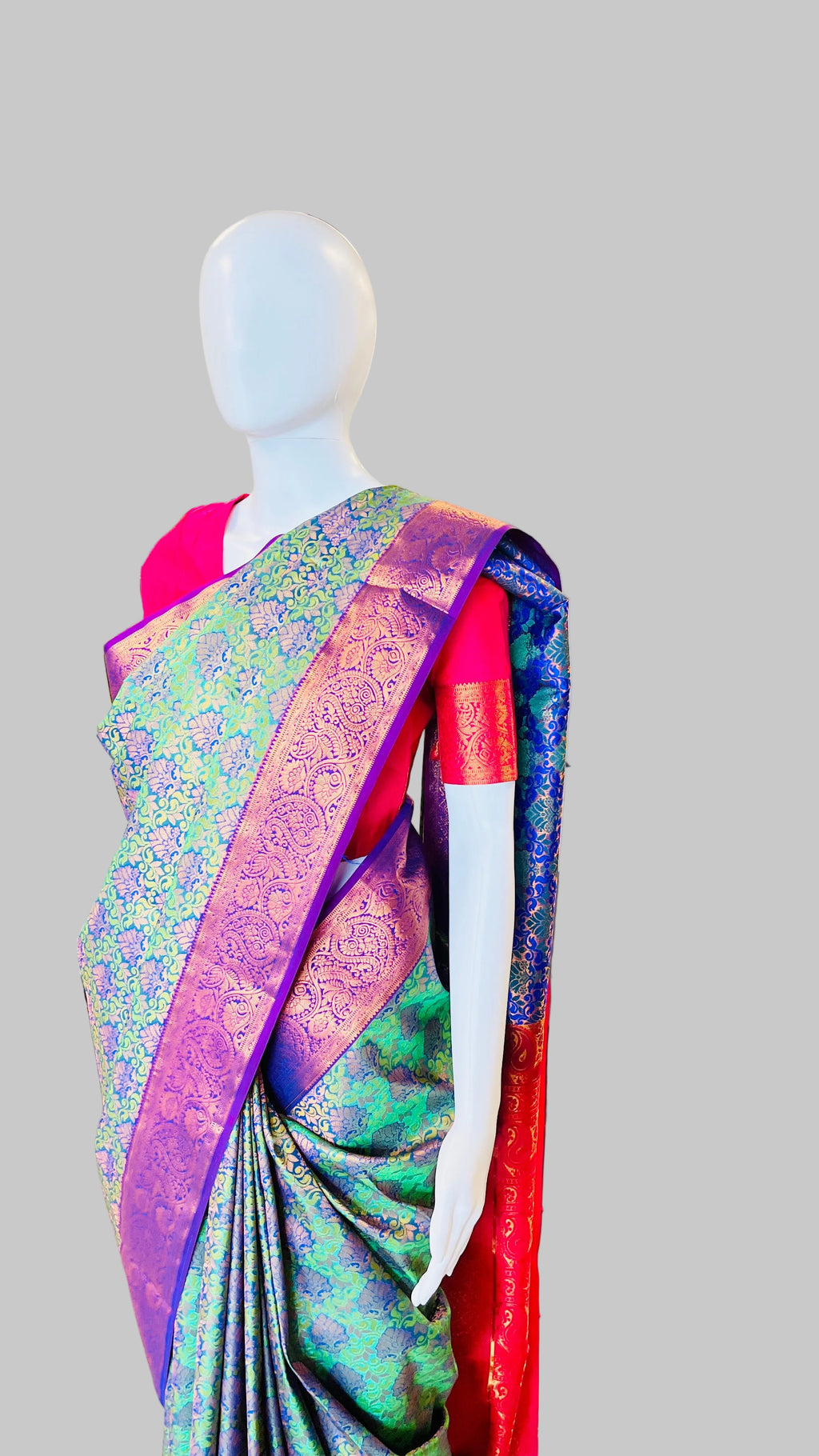 Emerald Green Silk Saree