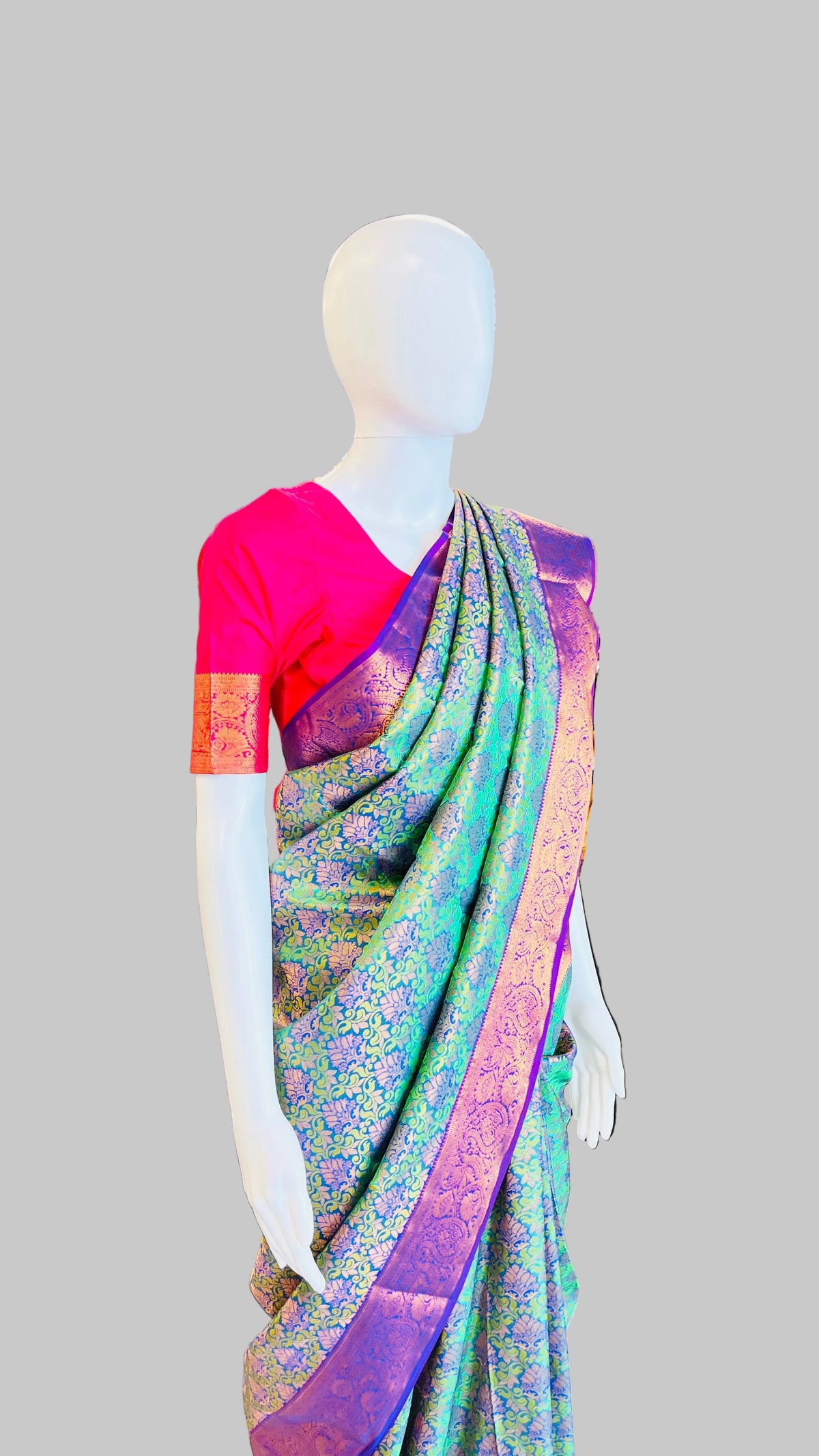 Emerald Green Silk Saree
