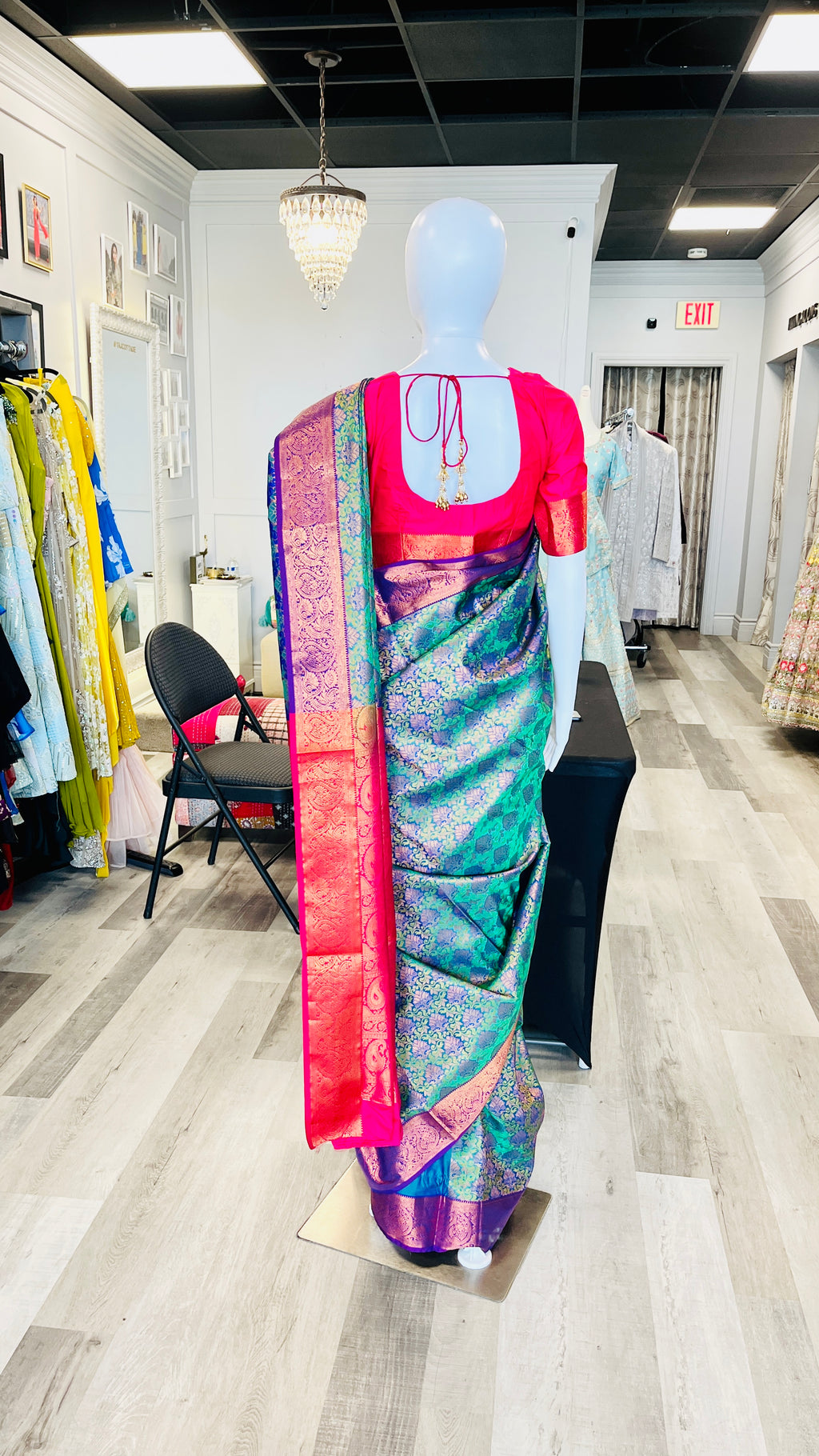 Emerald Green Silk Saree