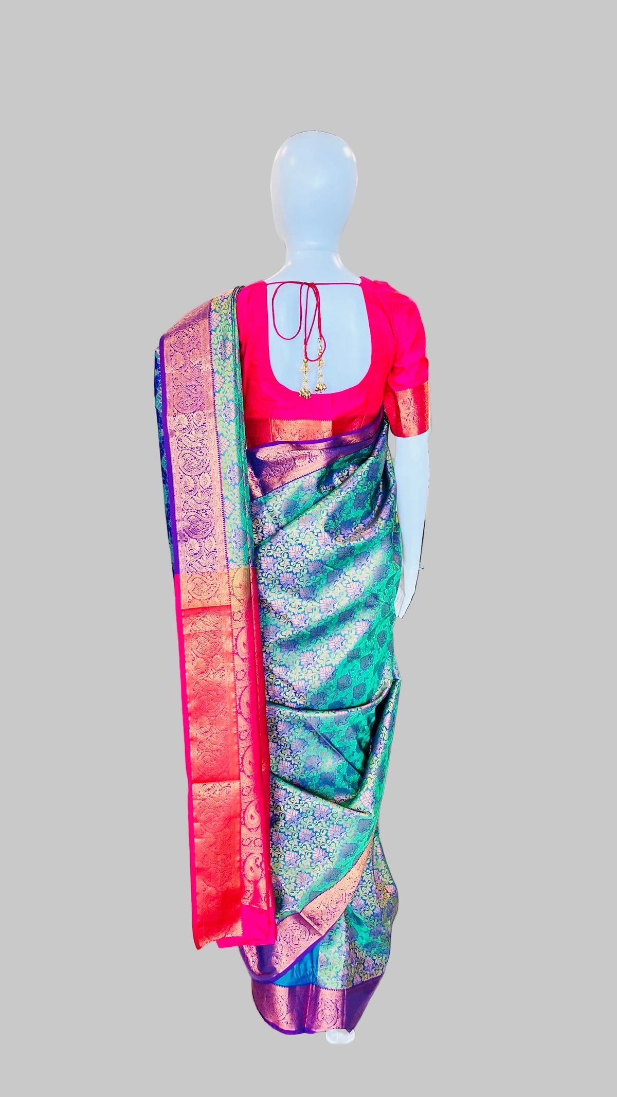 Emerald Green Silk Saree