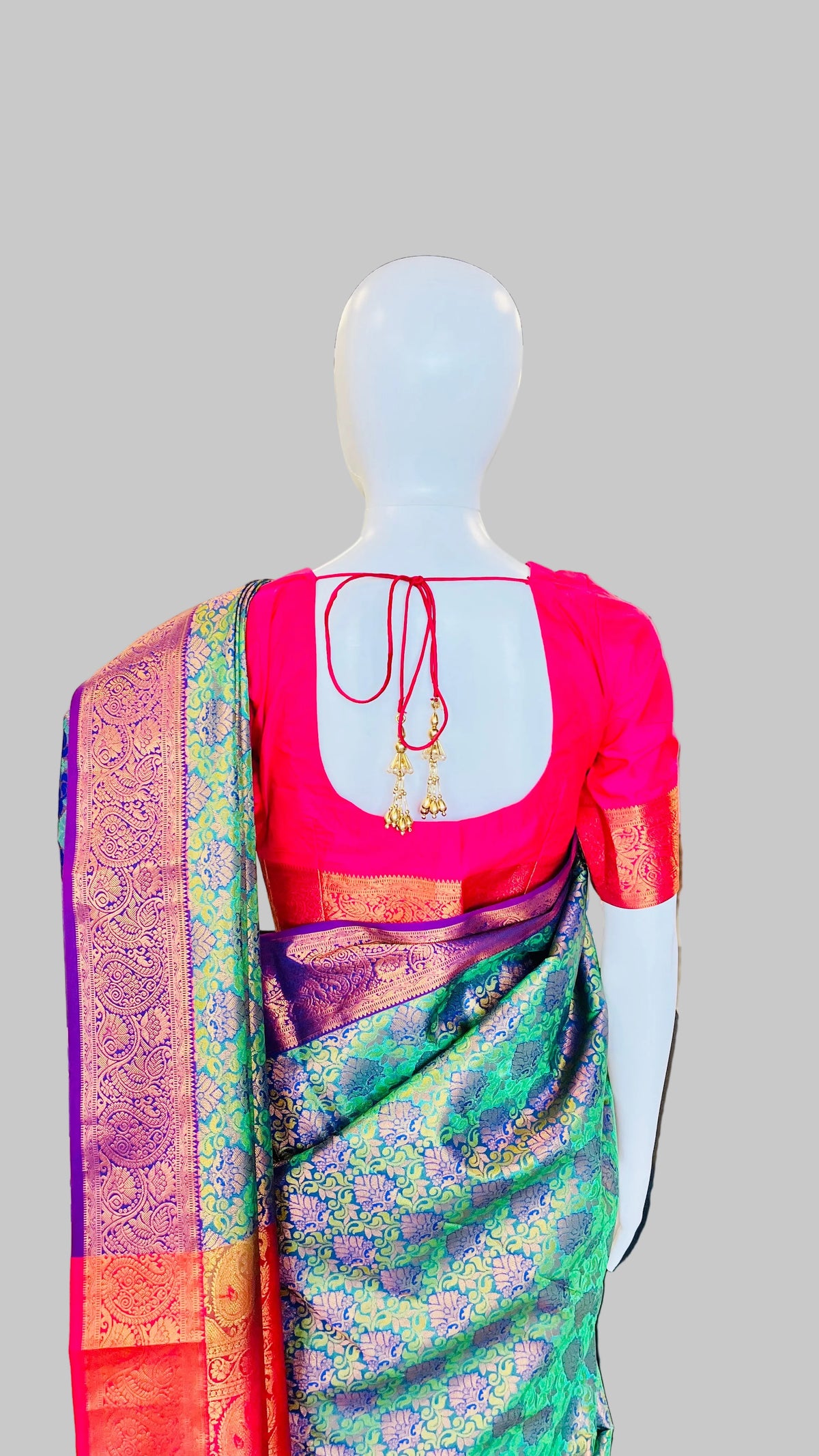 Emerald Green Silk Saree