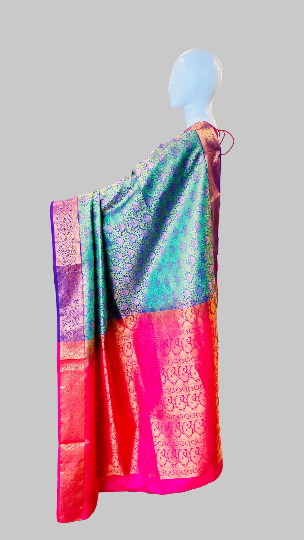 Emerald Green Silk Saree