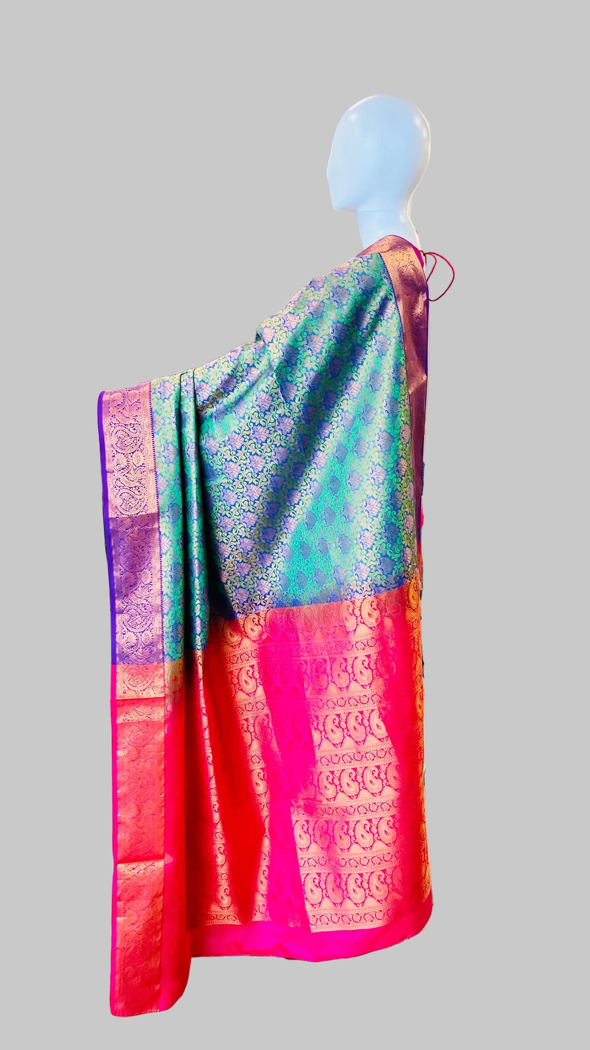 Emerald Green Silk Saree