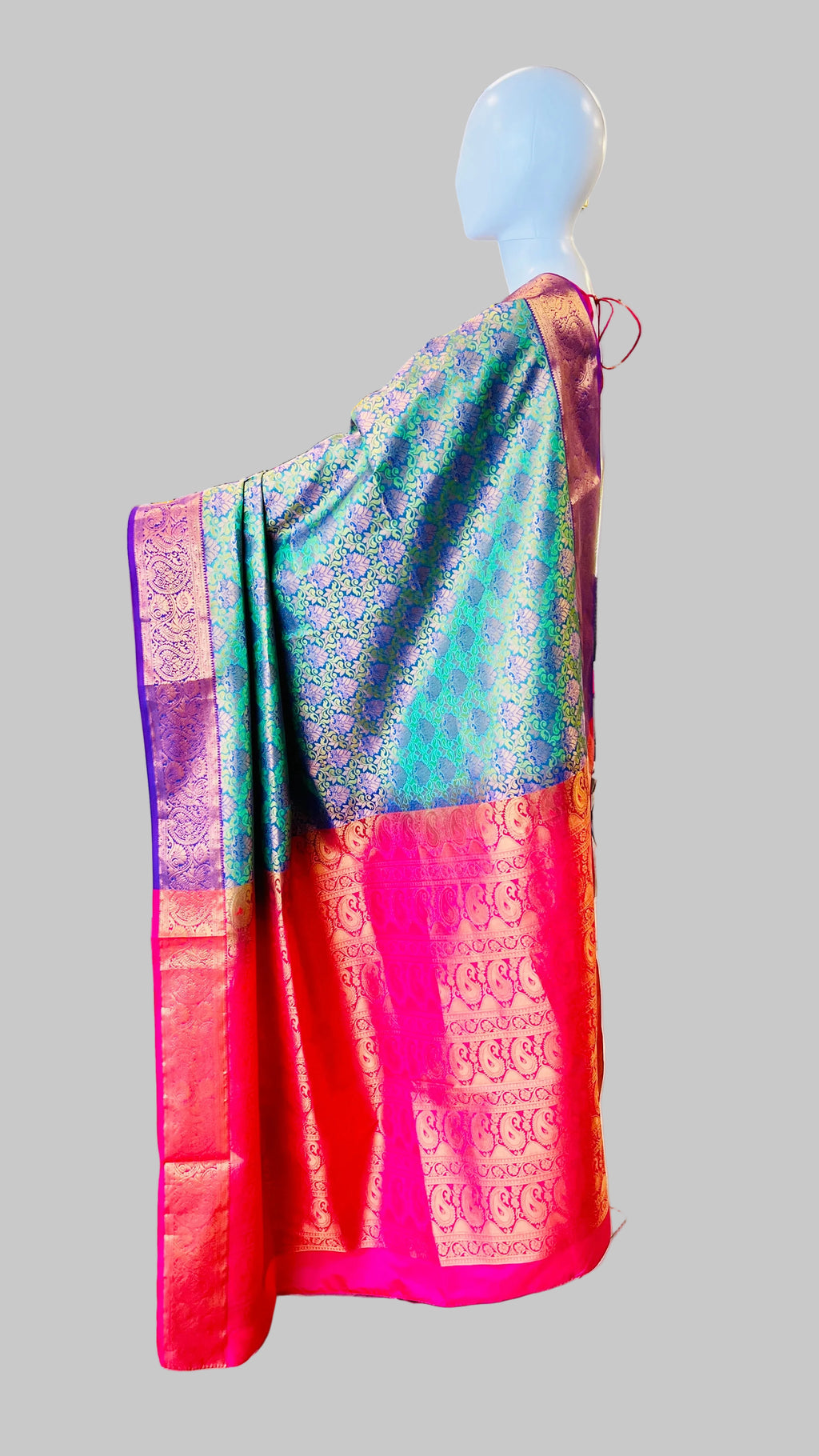 Emerald Green Silk Saree