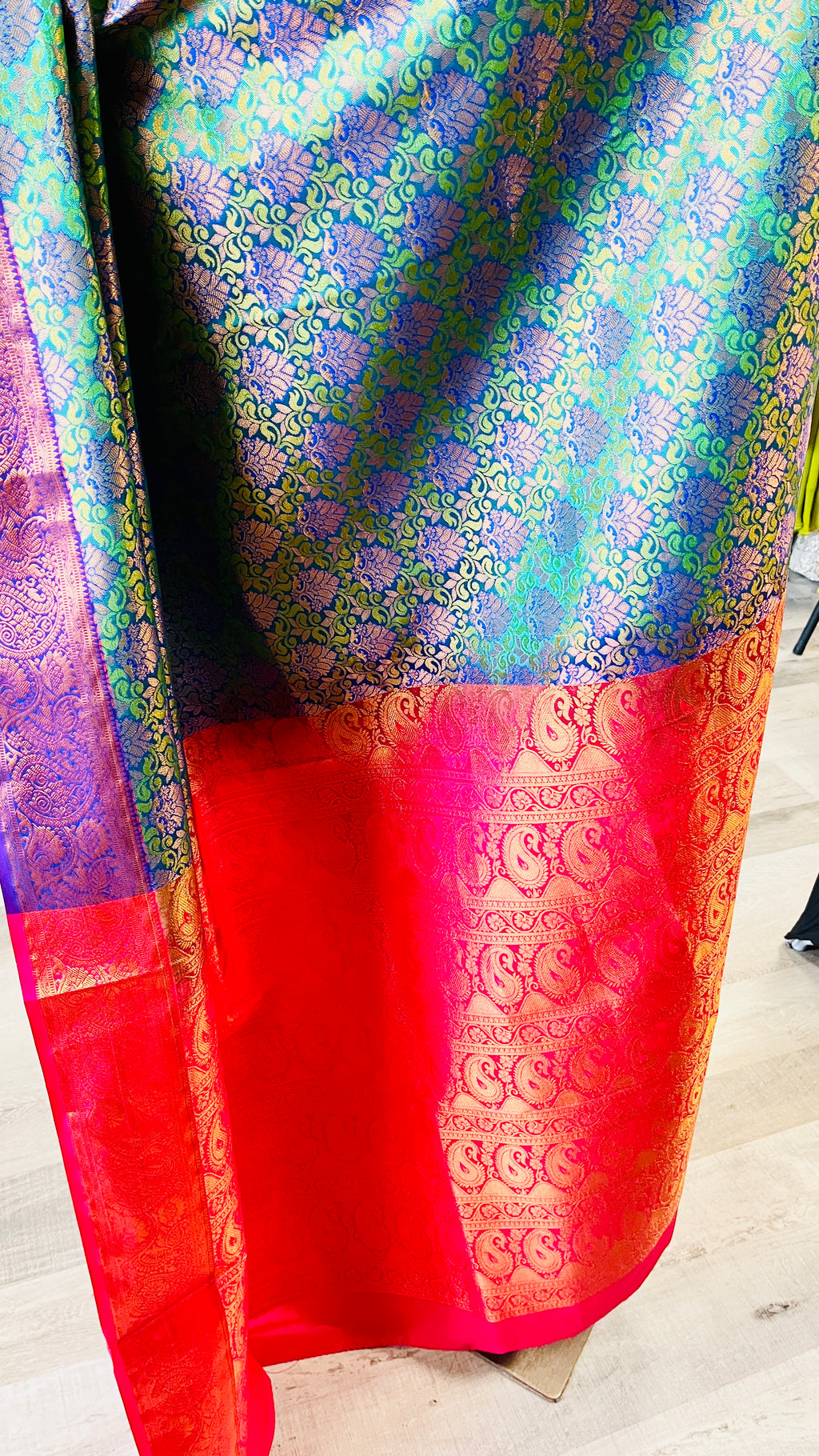 Emerald Green Silk Saree