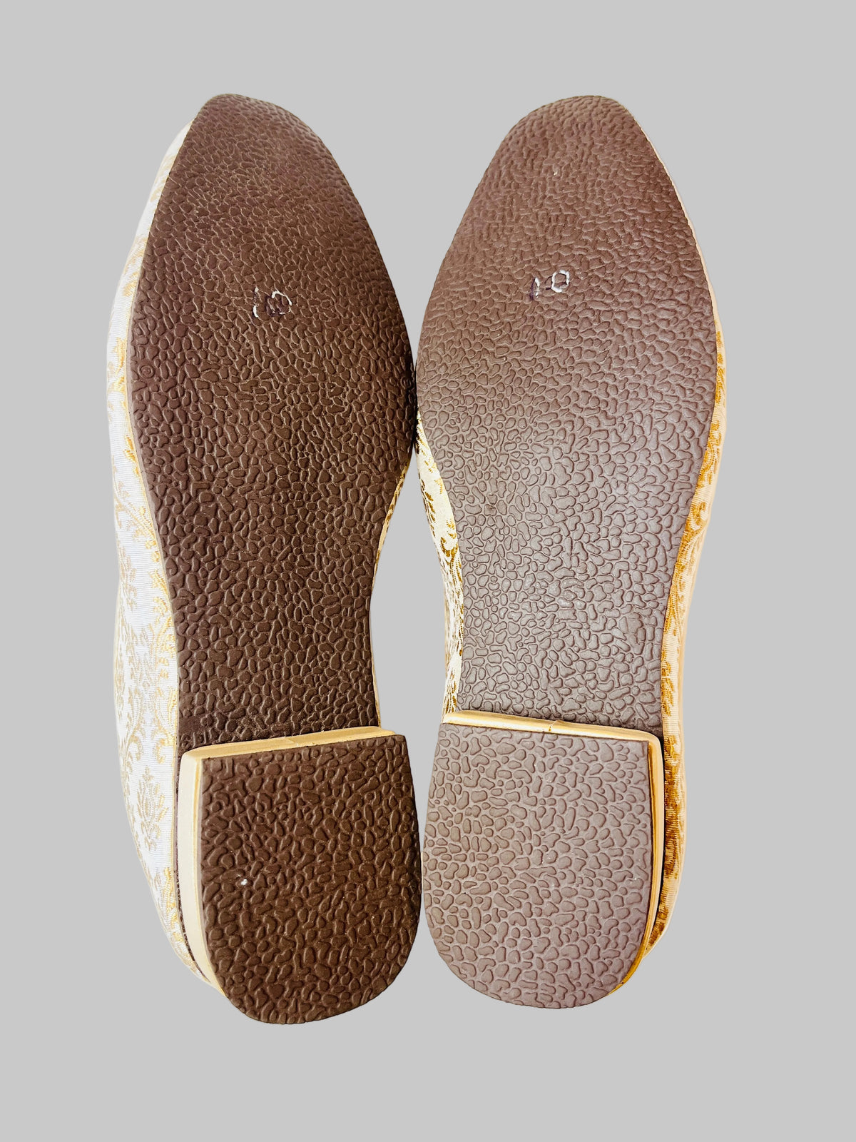 Ivory & Gold Color Shoes