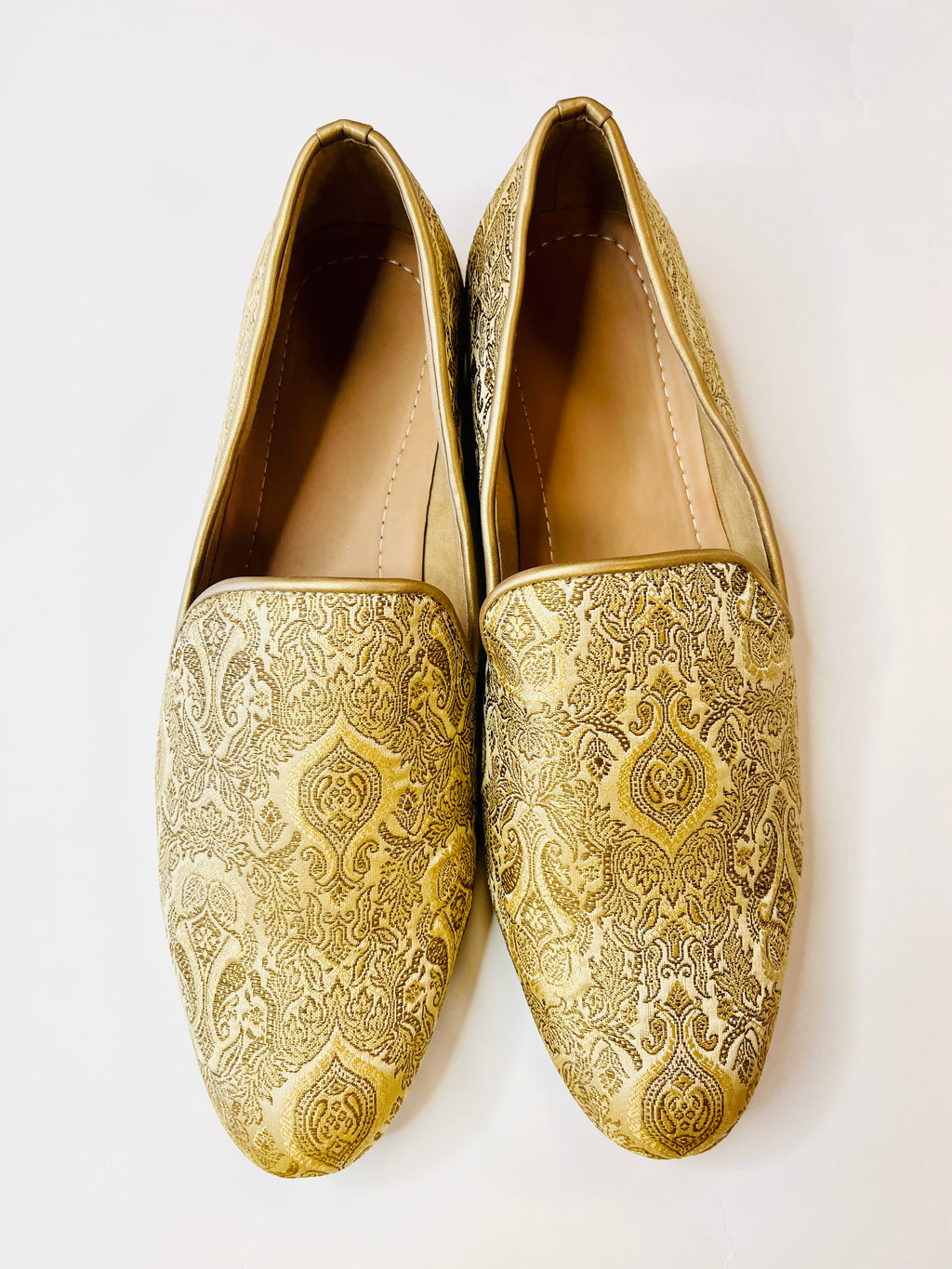 Gold Color Shoe