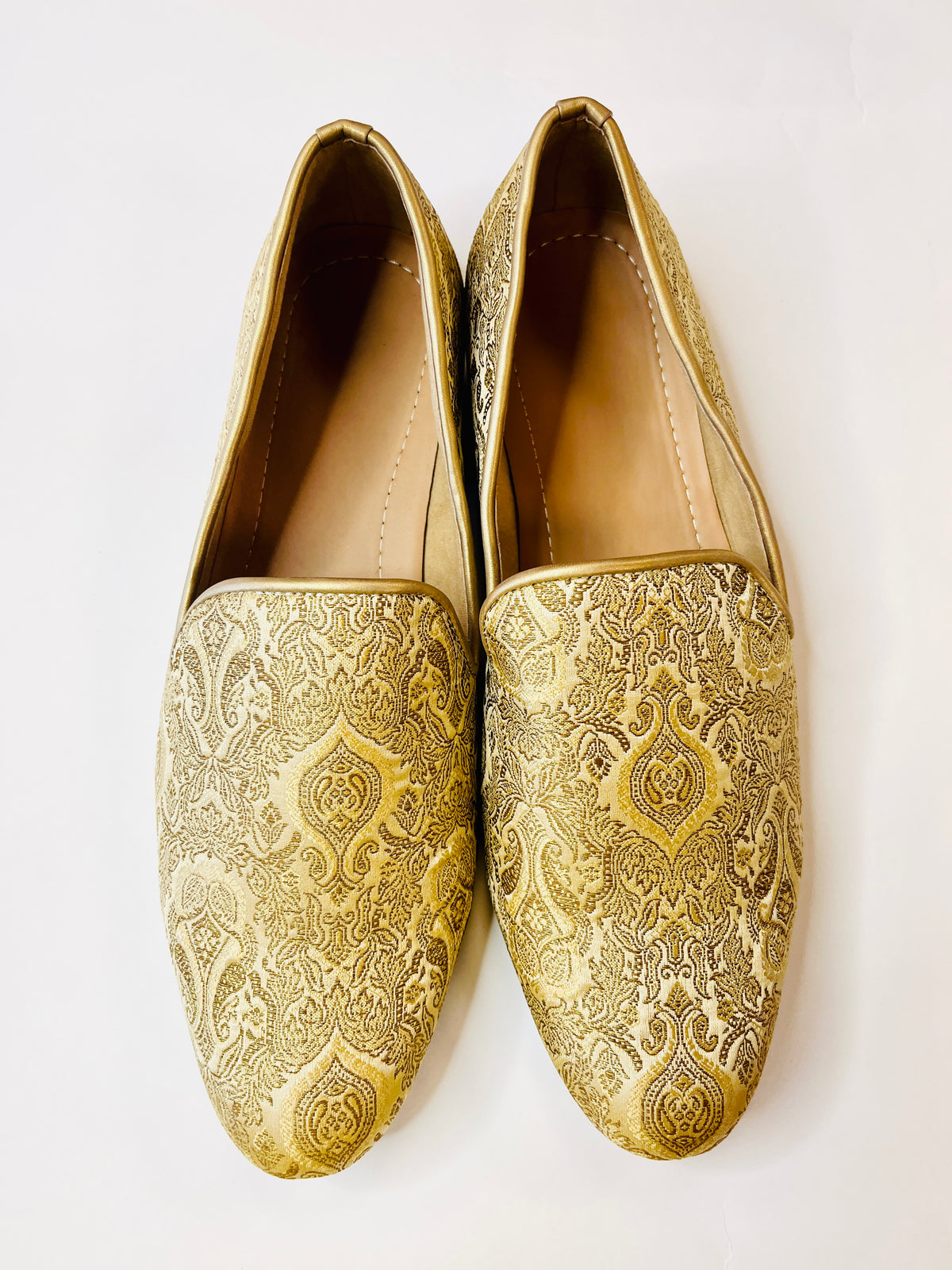 Gold Color Shoe