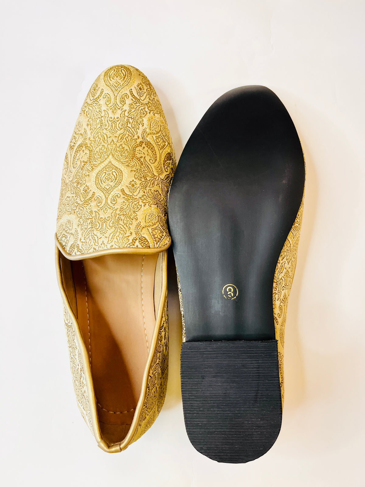 Gold Color Shoe