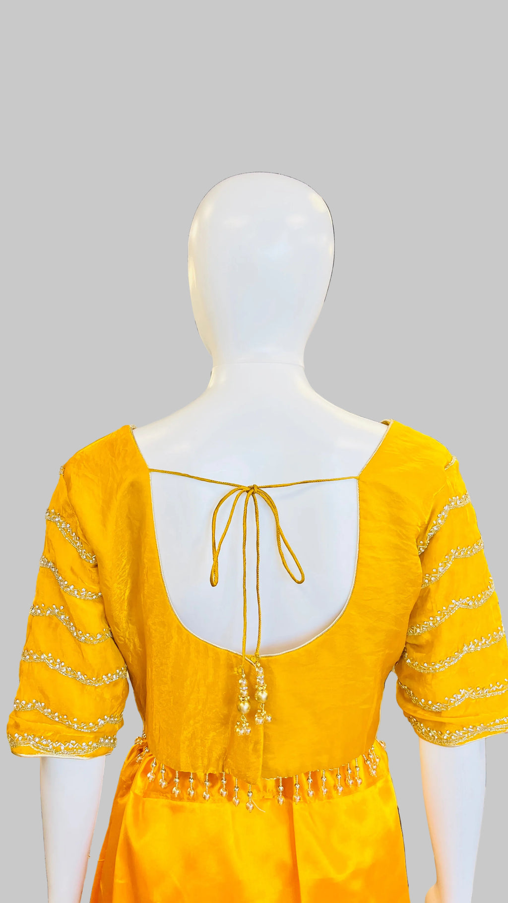 Mustard Yellow Color Saree