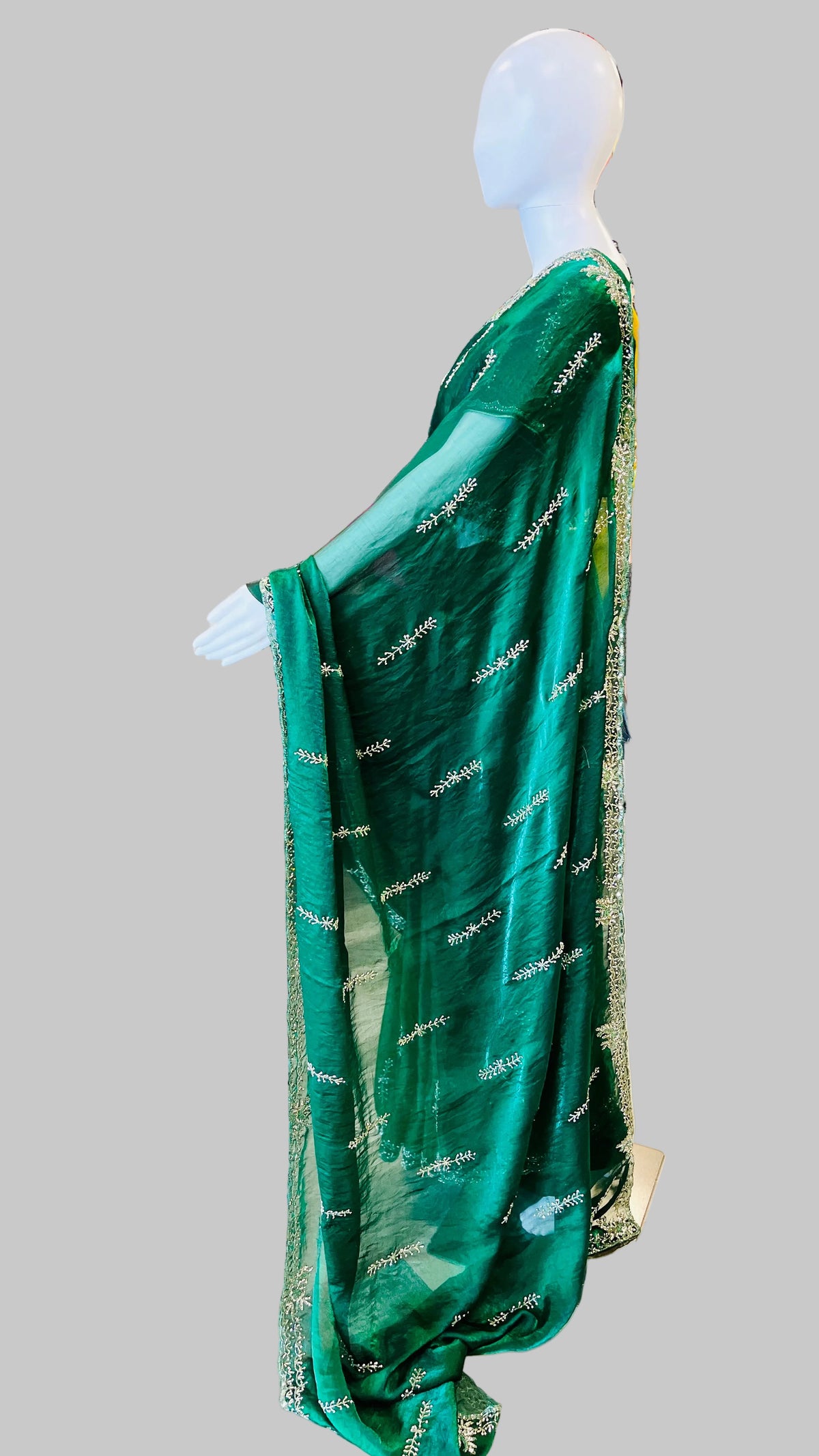 Dark Green Saree