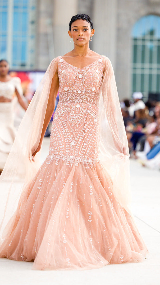 Light Pink Mermaid Gown