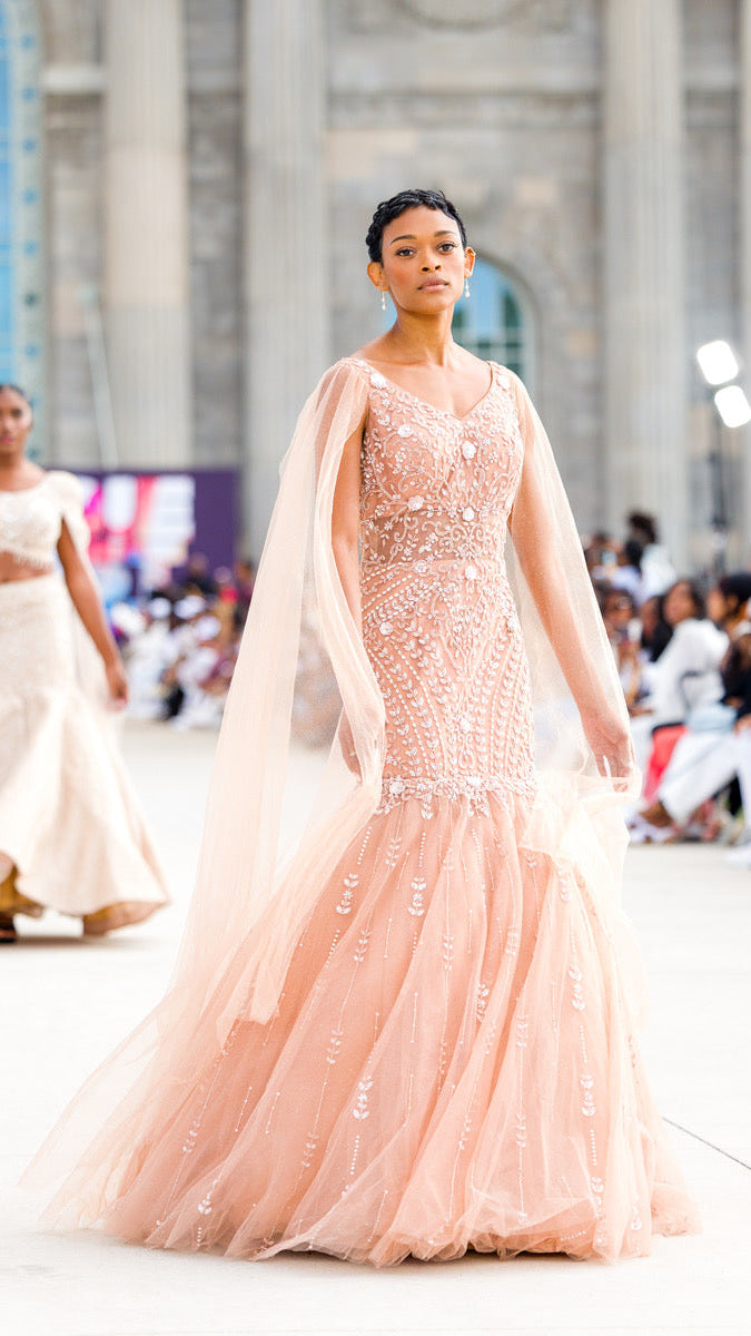 Light Pink Mermaid Gown